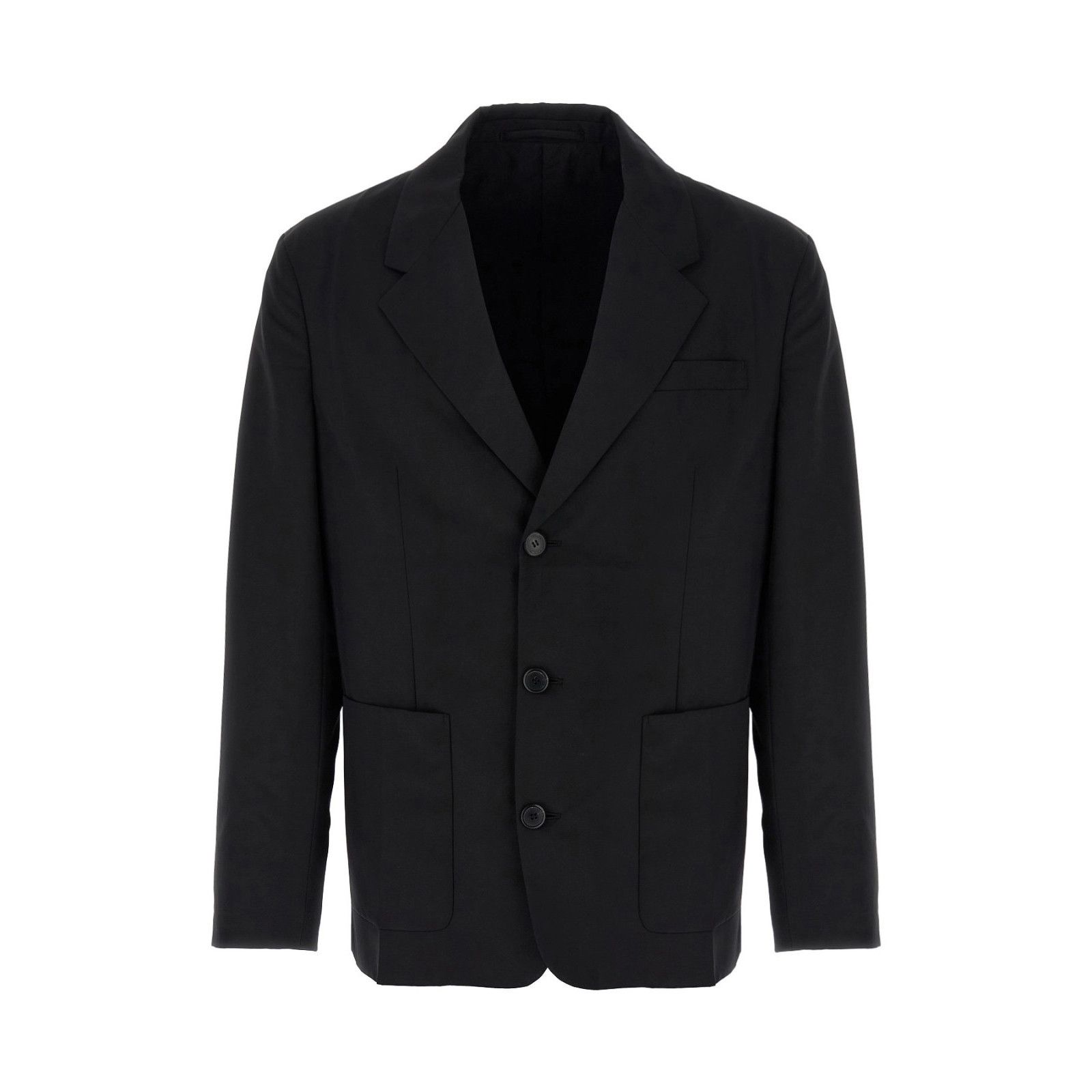 Prada PRADA Single-Breasted Black Wool Blazer Jacket New & Authent Size US L / EU 52-54 / 3 - 1 Thumbnail