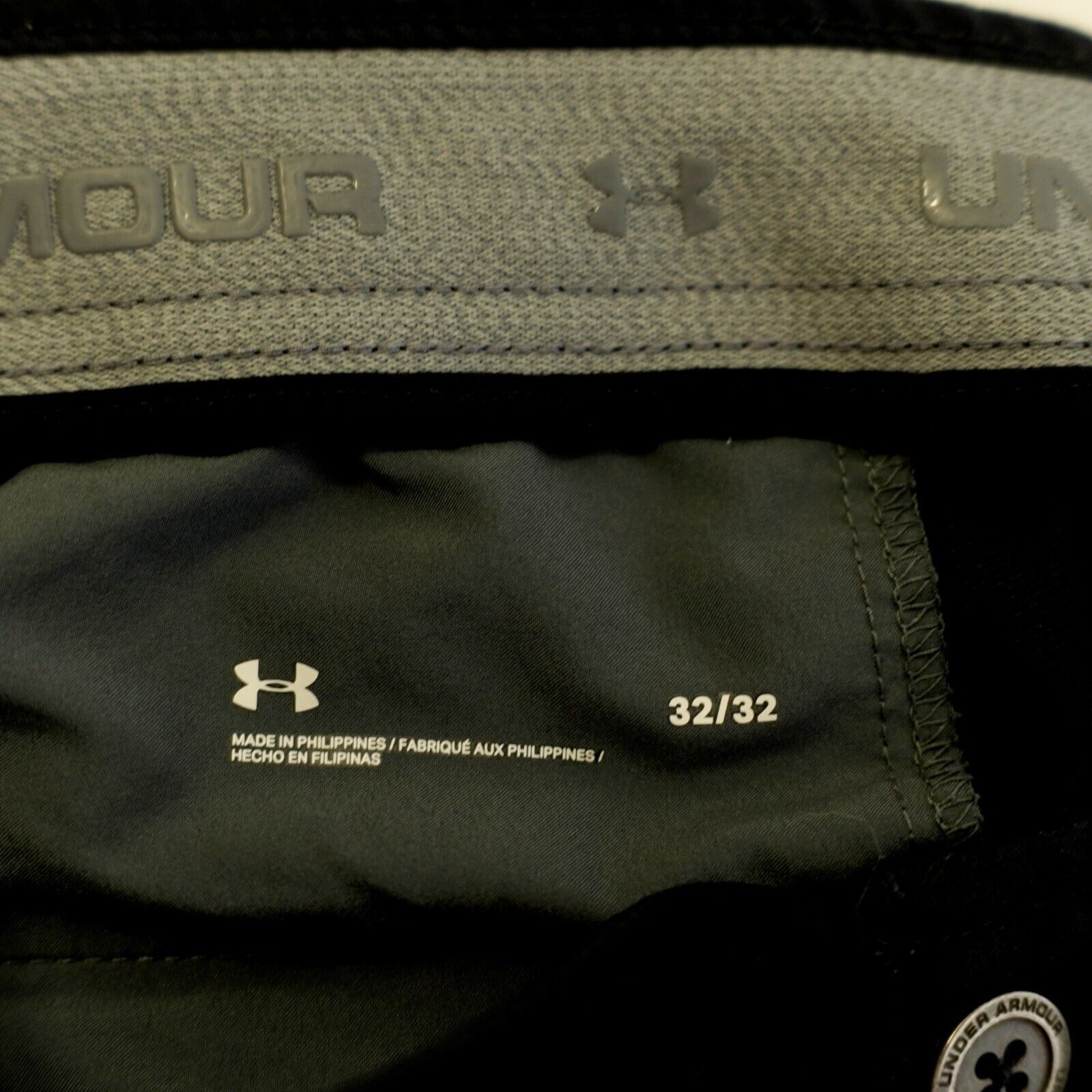 Under Armour Under Armour Blue Elastic Waist Low Rise Athletic Nylon Poly Size US 31 - 8 Thumbnail