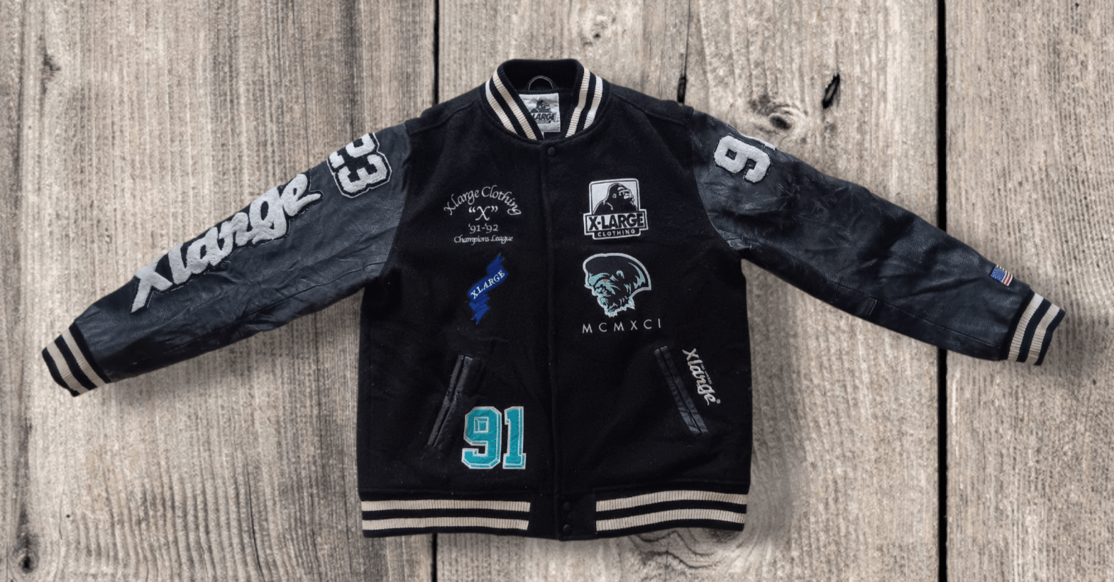 Xlarge Xlarge | Varsity Bomber | Wool & Leather Size US M / EU 48-50 / 2 - 1 Thumbnail