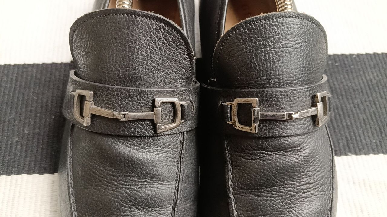 Gucci Gucci Pebblegrain leather horsebit loafers Size US 8 / EU 41 - 11 Thumbnail
