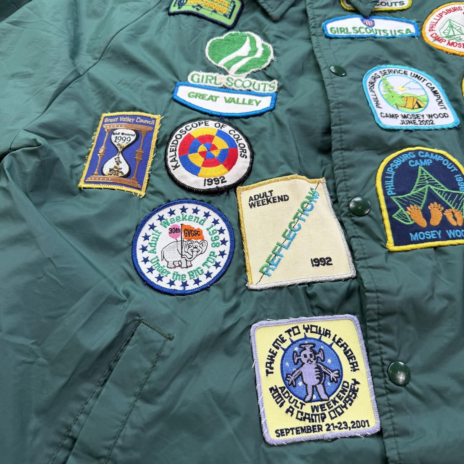 Other Vintage 90s Girl Scouts Patch Covered Green Windbreaker XL Size US XL / EU 56 / 4 - 8 Thumbnail