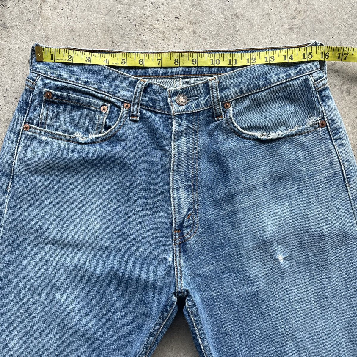 Levi's Vintage Clothing Vintage Levi’s 512 Faded Denim Jeans Pants W31x30 Size US 31 - 6 Thumbnail