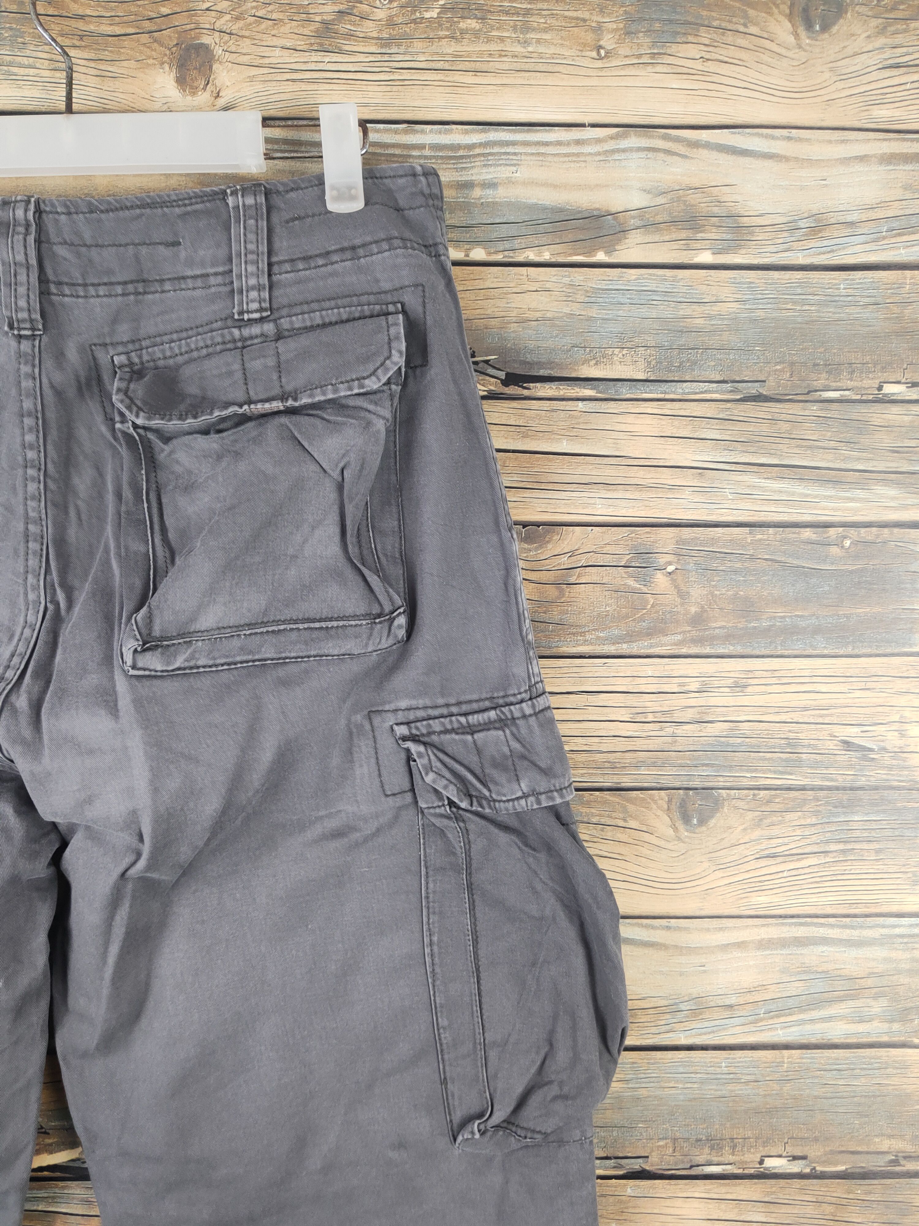 Japanese Brand DL Freaks Wear Dark Gray Multipocket Cargo Pants #46-048 Size US 32 / EU 48 - 10 Thumbnail
