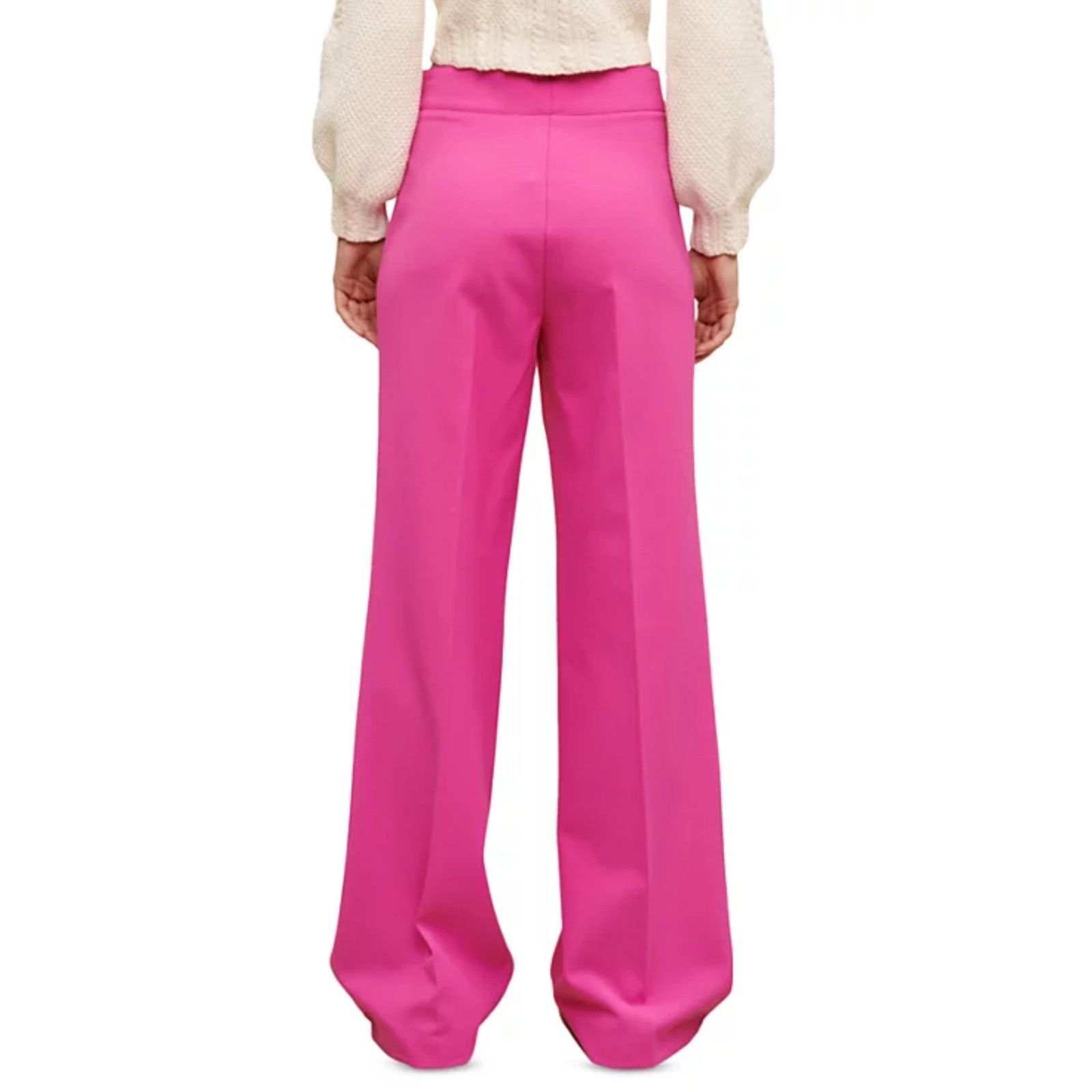 Maje Maje Women Patricia Wide Leg Pants Fuchsia Size 36EU / 4US Size 27" / US 4 / IT 40 - 3 Thumbnail