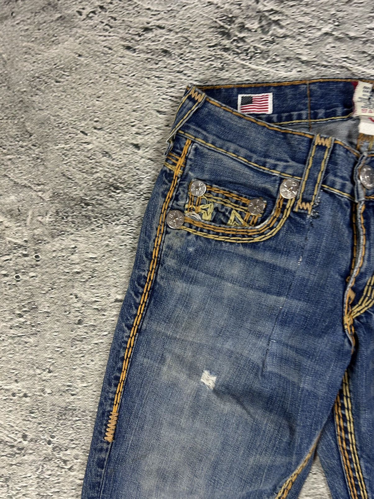 True Religion RARE True Religion jeans gold stitching Y2K Bobby Super QT Size US 29 - 8 Thumbnail