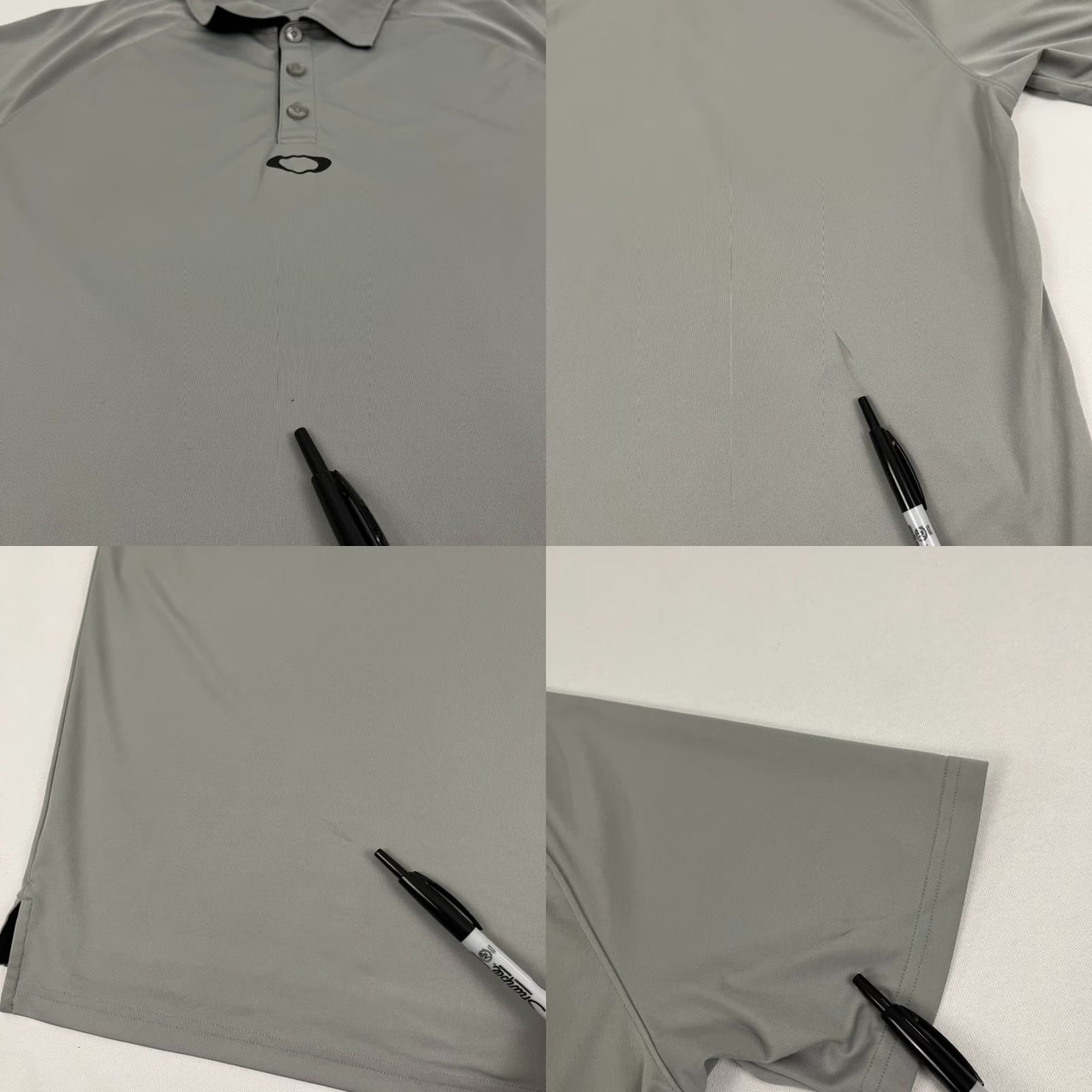 Oakley Oakley Polo Shirt Mens L Gray Hydrolix Active Performance Golf Casual Sports Logo Short Sleeve Regular Fit Polo Men Size US L / EU 52-54 / 3 - 8 Thumbnail
