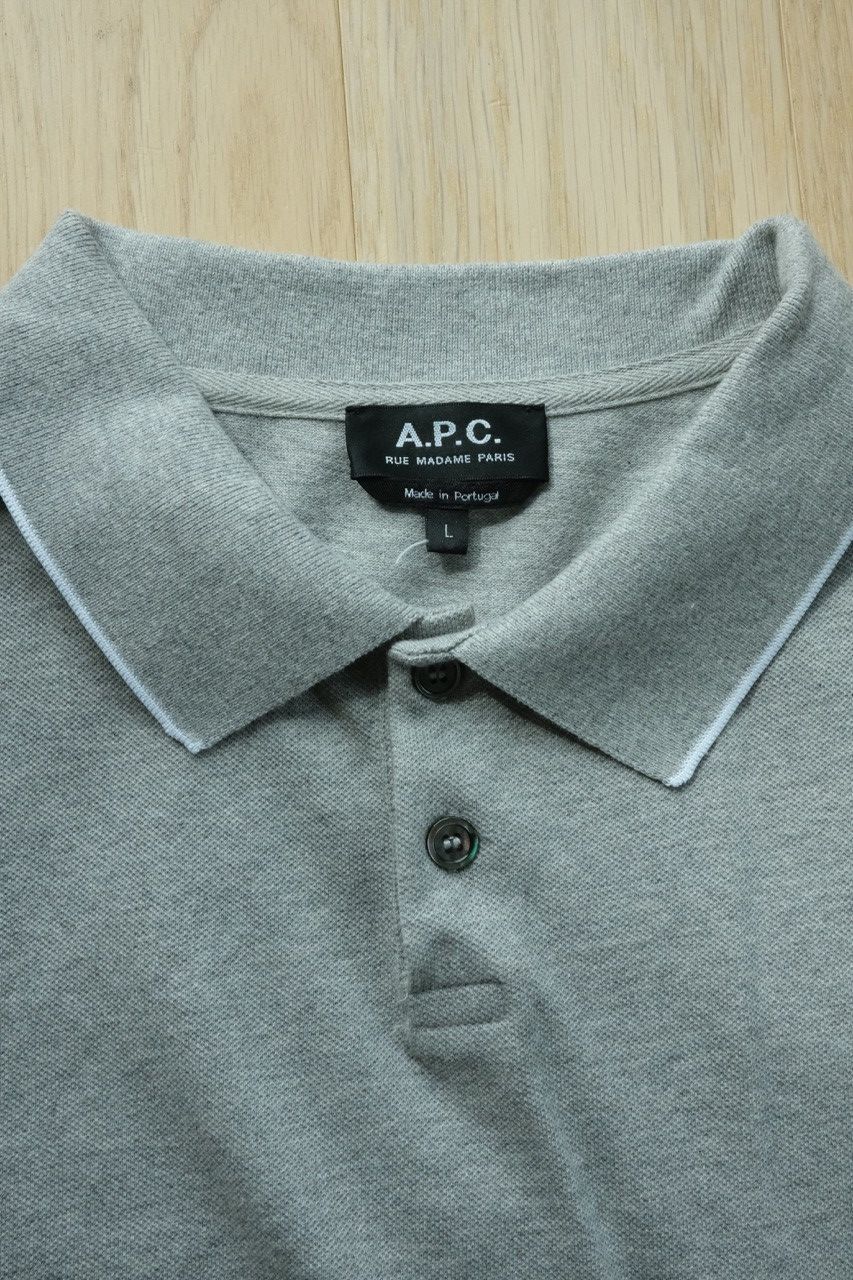 A.P.C. APC Short Sleeve Polo Shirt Size US L / EU 52-54 / 3 - 2 Thumbnail