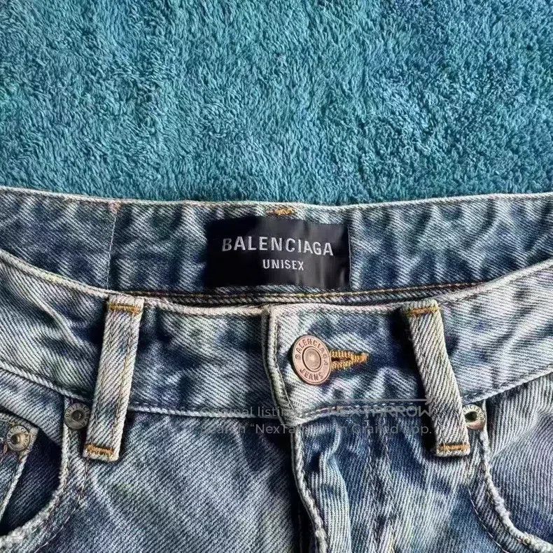 Balenciaga Balenciaga size XS Destroyed Seven-Point Jeans Size US 27 - 3 Thumbnail