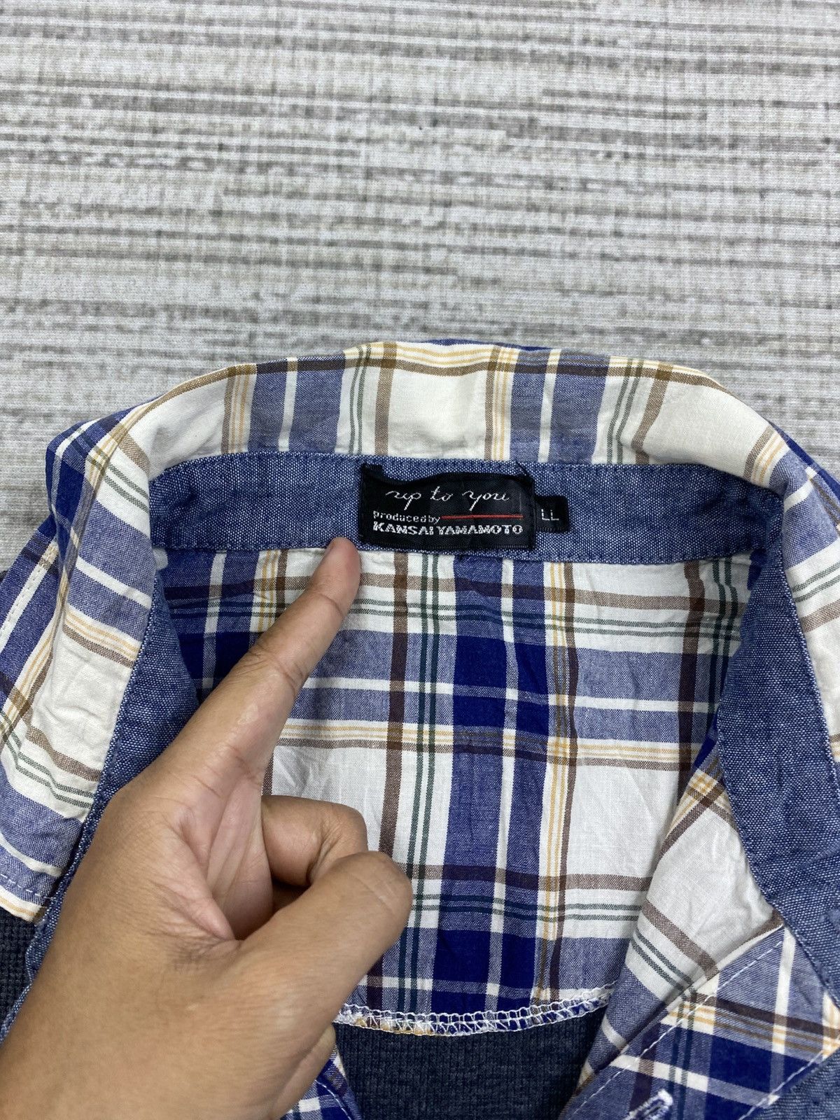 Japanese Brand × Kansai Yamamoto × Vintage Vintage Kansai Yamamoto Premium Longsleeve Collar Shirt Size US L / EU 52-54 / 3 - 9 Thumbnail