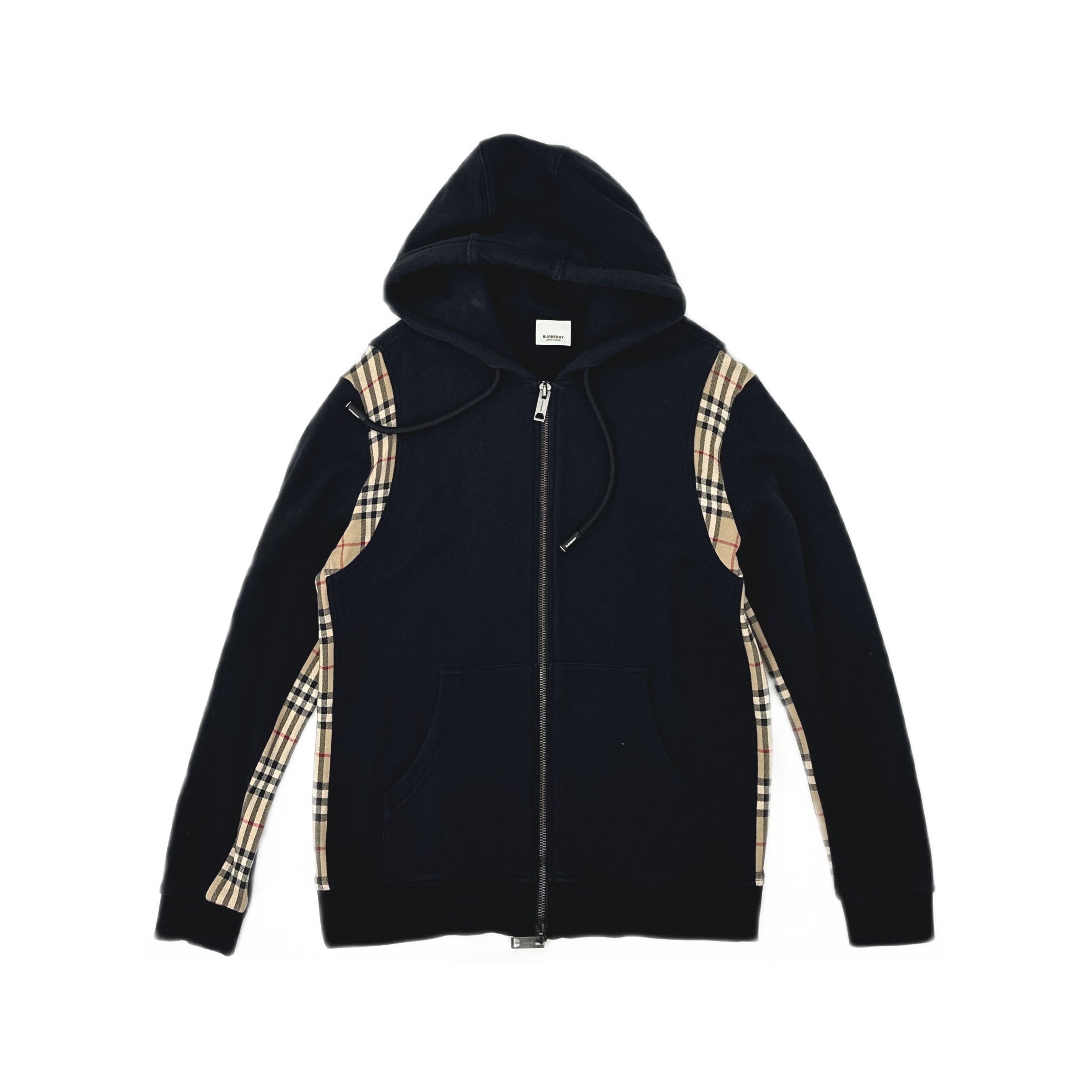 Burberry Burberry Check Panel Zip Hoodie Size M Size US M / EU 48-50 / 2 - 1 Thumbnail