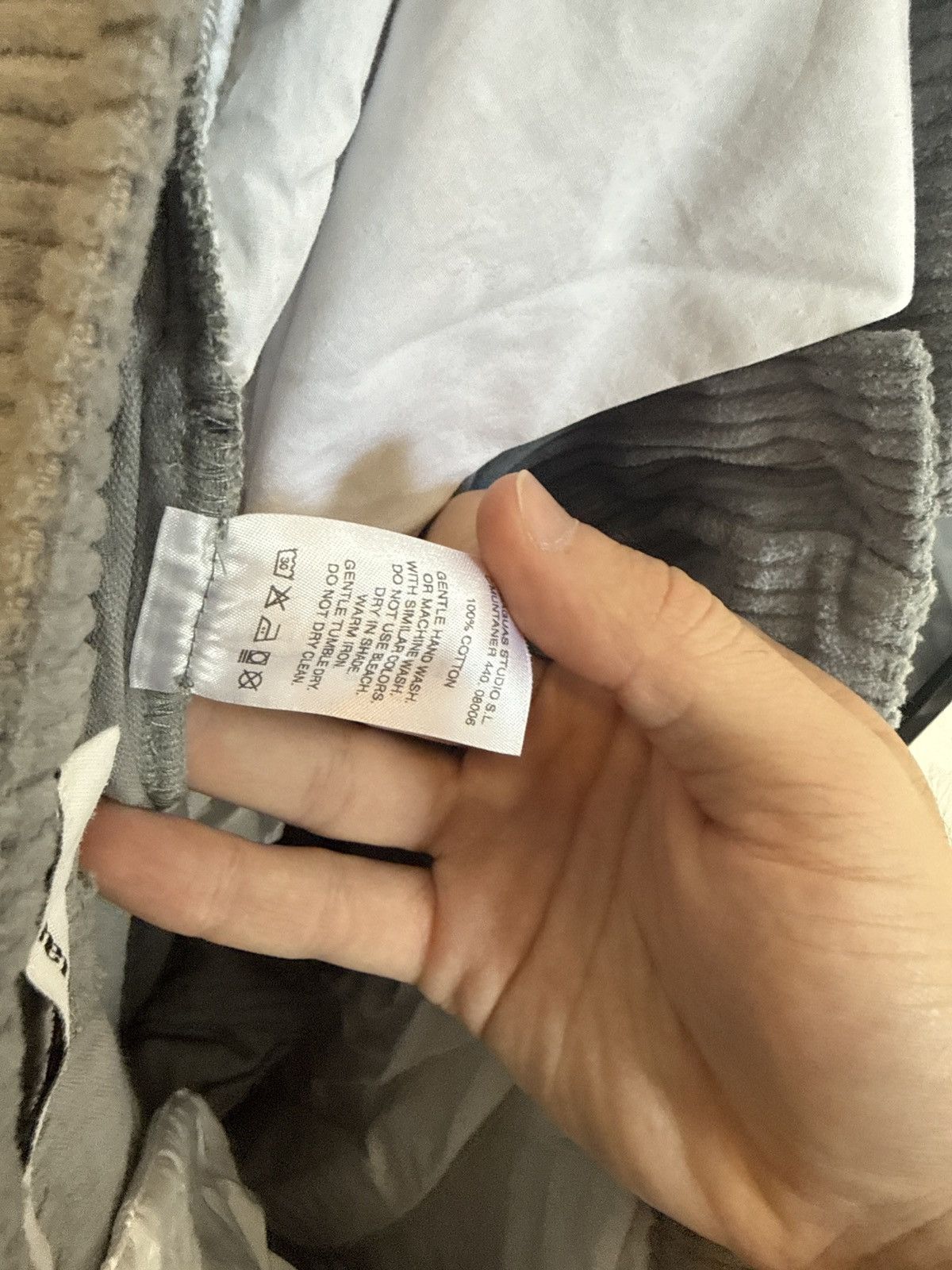 Gimaguas Gray Ribbed Gimaguas Pants Size US 34 / EU 50 - 3 Thumbnail