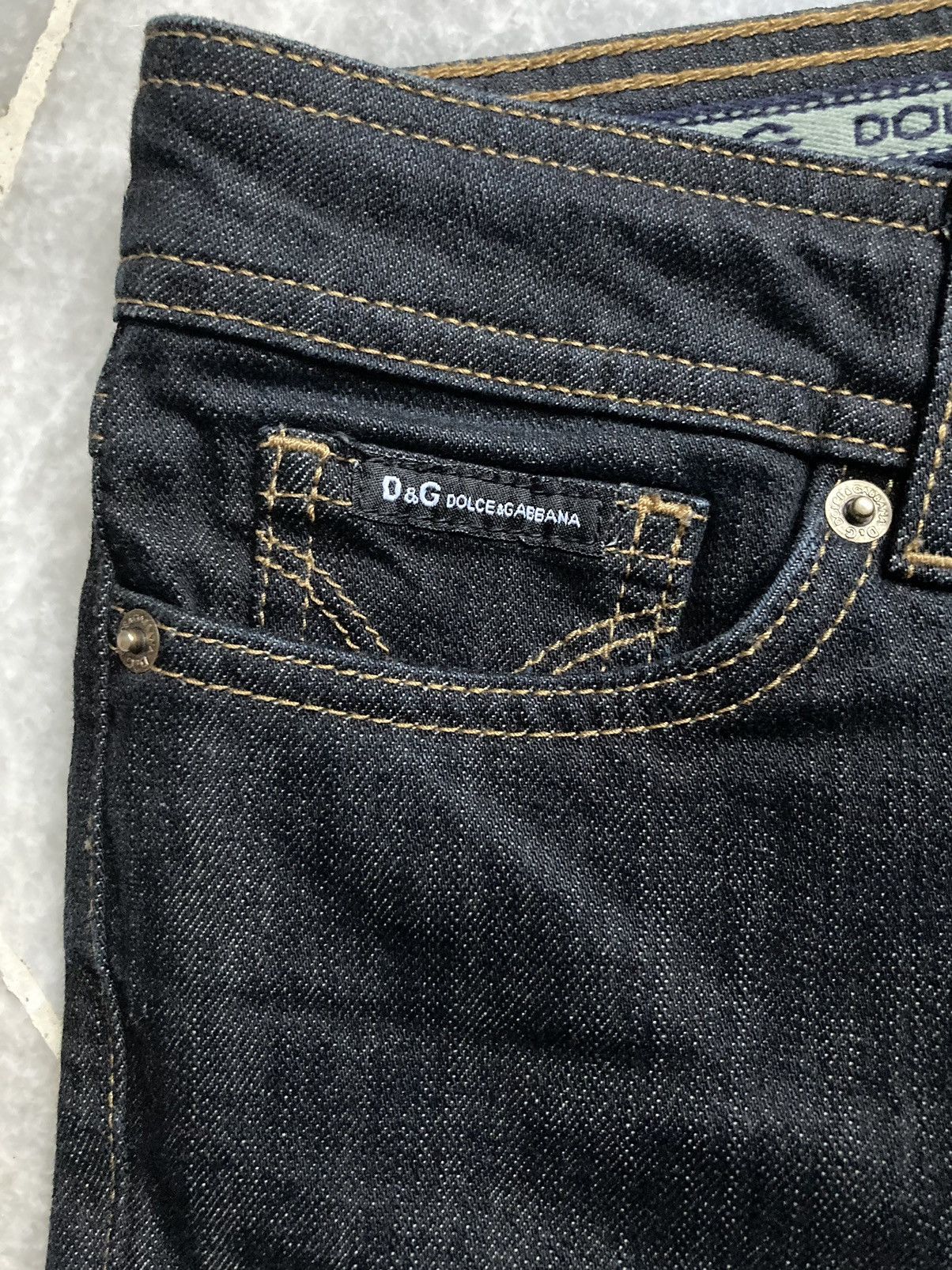 Dolce & Gabbana Dolce & Gabbana Bootcut Dark Blue Jeans Size 29" - 4 Thumbnail