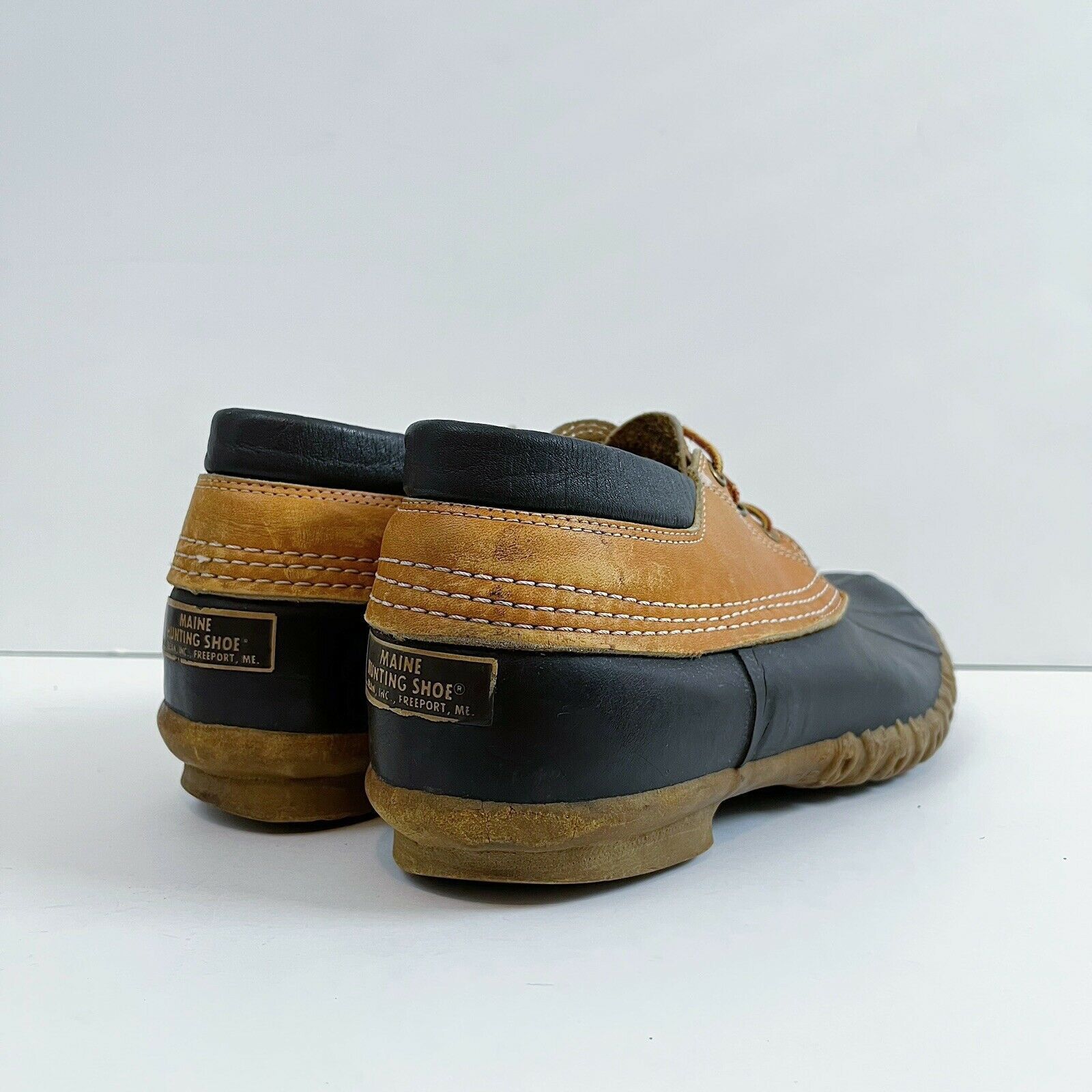 L.L. Bean 1950s LL Bean Maine Hunting Shoes Boots Shearling Wool Size US 9 / EU 42 - 4 Thumbnail