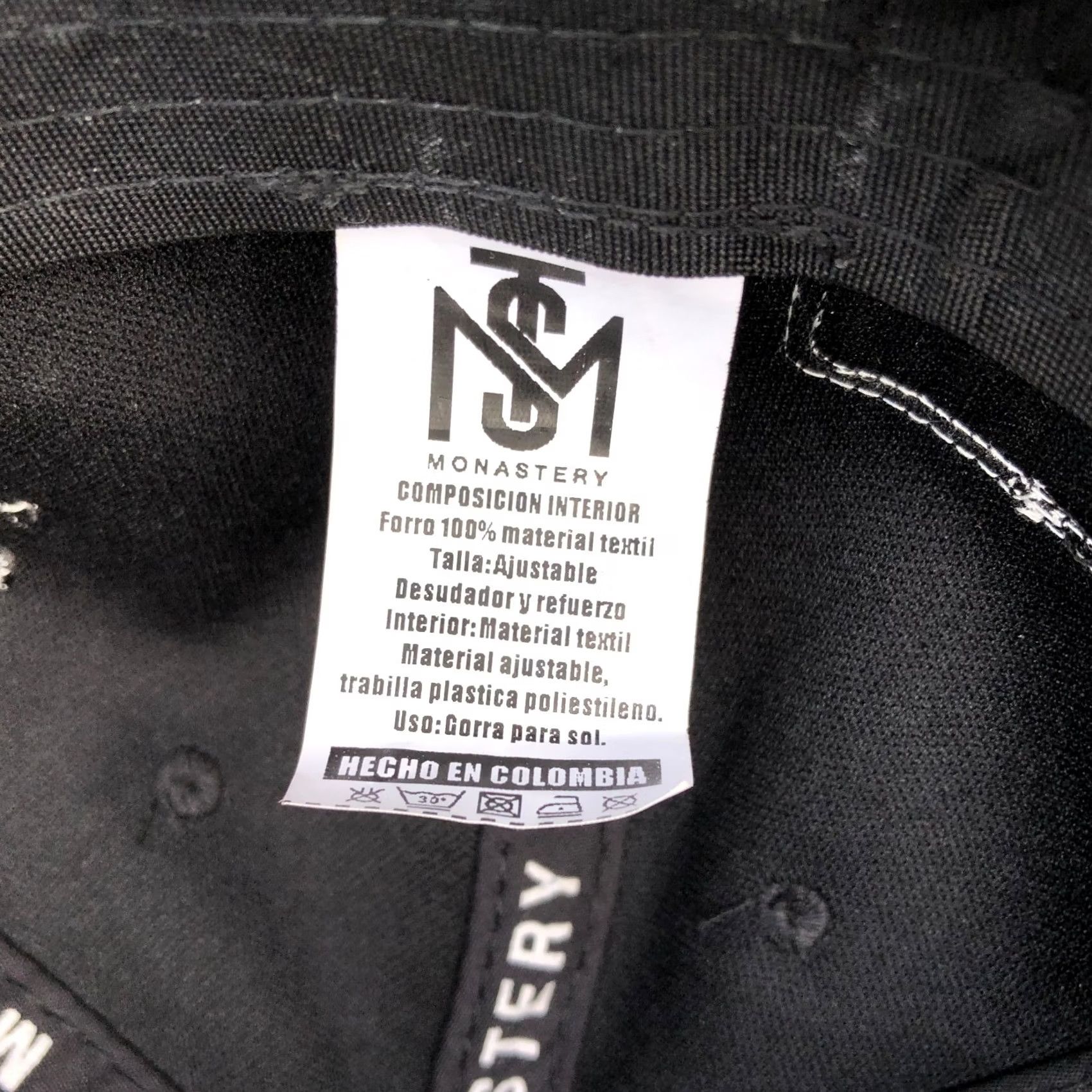 Vintage MONASTERY COUTURE Snapback Hat Men's One Size Black Adjustable Cap Size ONE SIZE - 7 Thumbnail