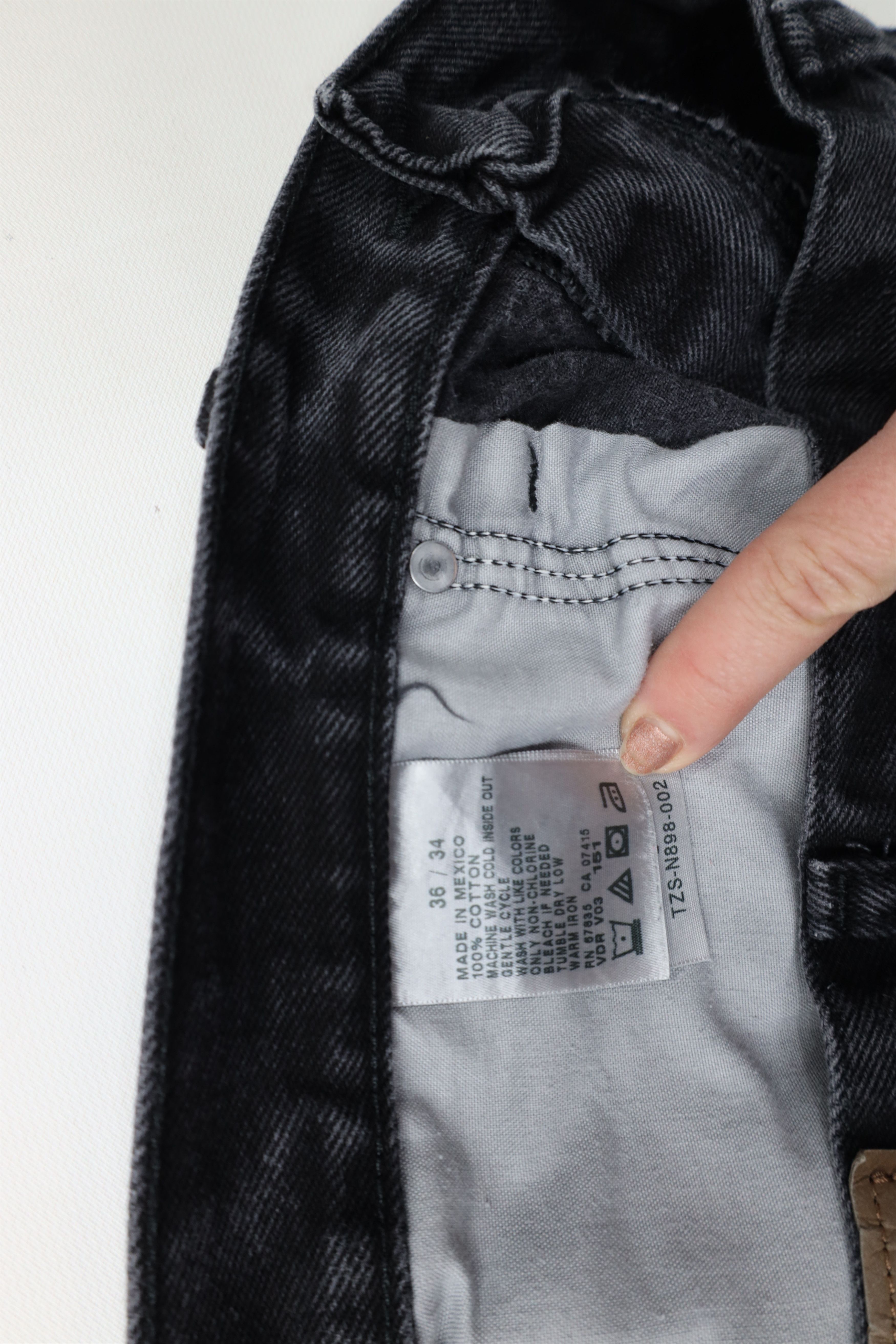 Nautica × Vintage Vintage 90s Y2K Nautica Relaxed Fit Denim Jeans Black Cotton Size US 36 / EU 52 - 9 Thumbnail