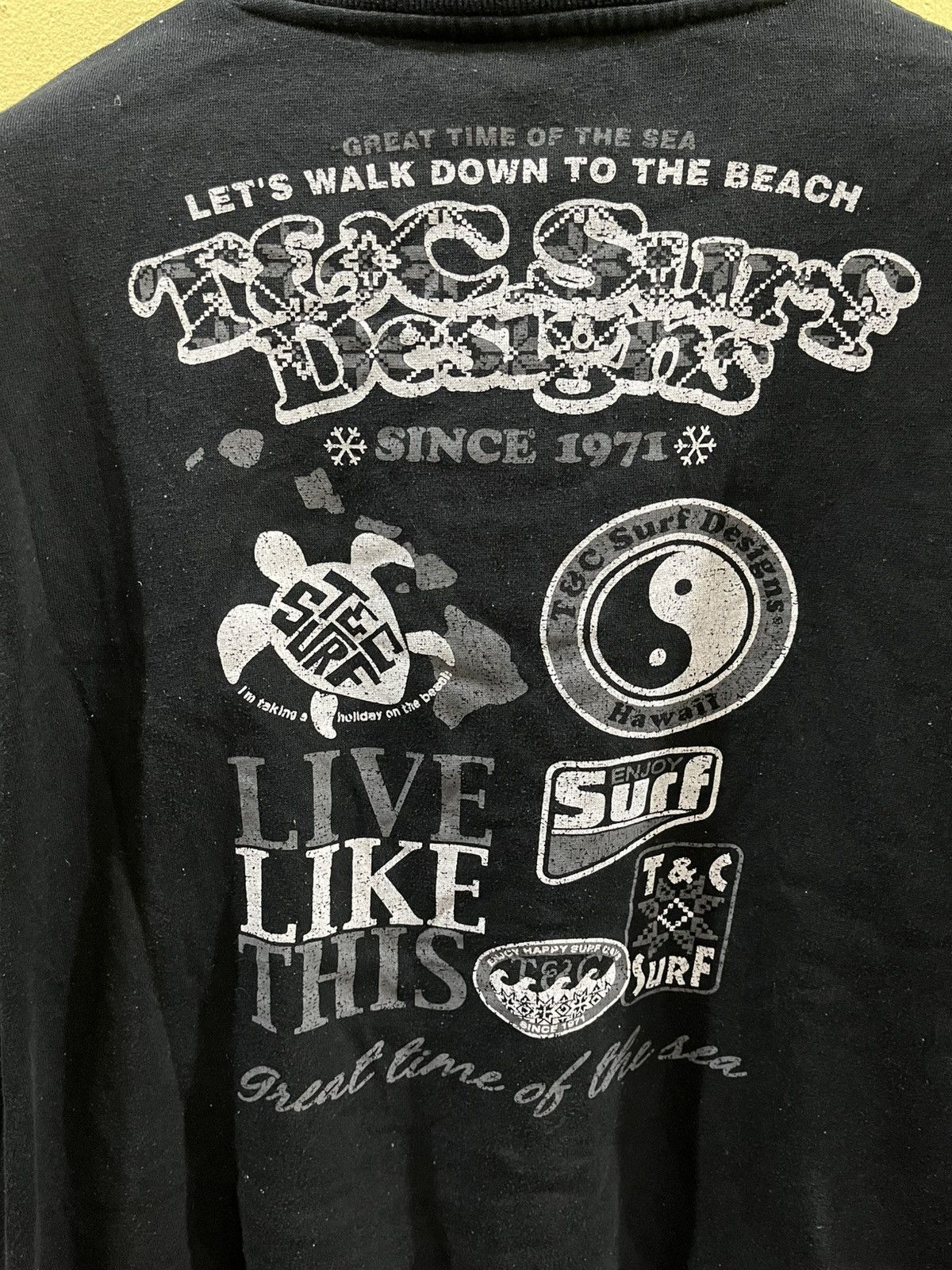 Sun Surf vintage T&C Surf Design black crewneck sweatshirt Size US L / EU 52-54 / 3 - 7 Thumbnail