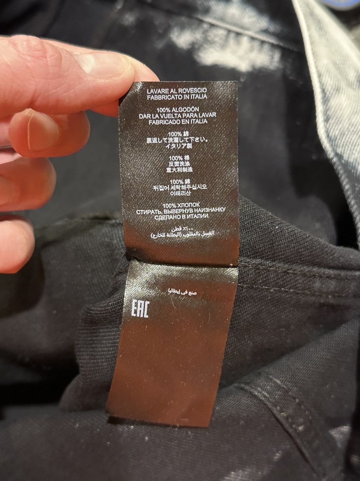 Dries Van Noten Dries Van Noten Acid Wash Tie-Dye Bleach Black Denim Jacket Size US L / EU 52-54 / 3 - 15 Thumbnail