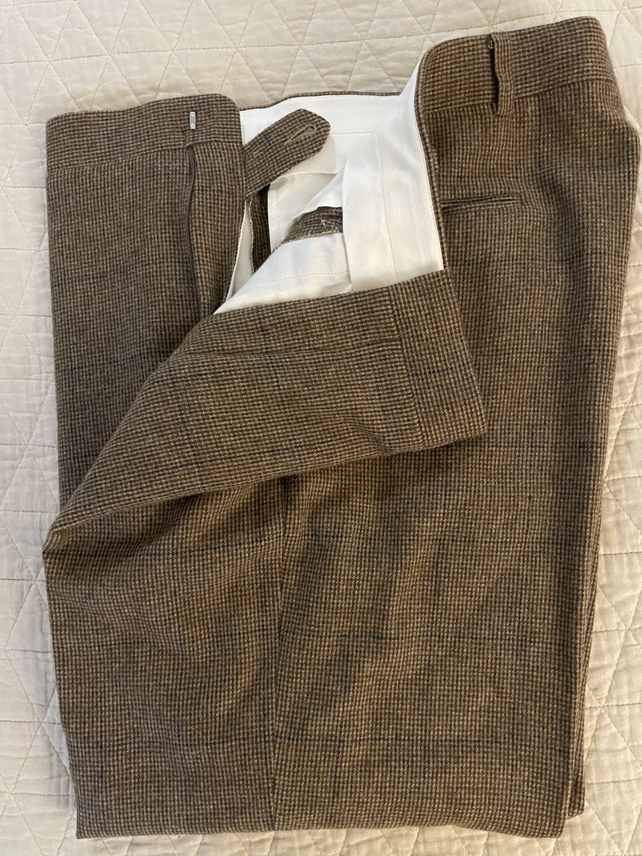 Polo Ralph Lauren × Vintage Cashmere Blend Flat Front 'Preston' Trouser Size US 39 - 2 Thumbnail