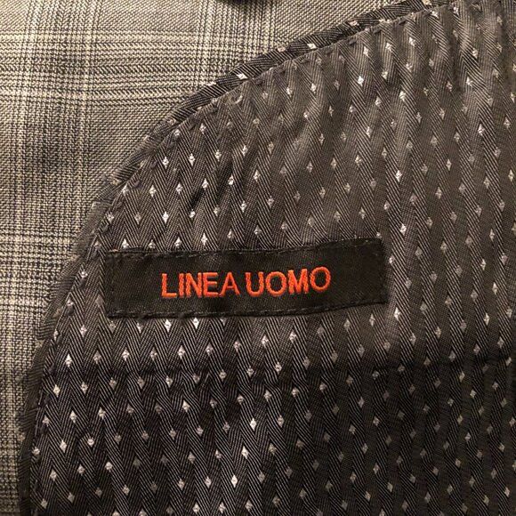 Other Linea Uomo men's gray 100%wool sport coat blazer jacket 48R Size 48R - 5 Thumbnail