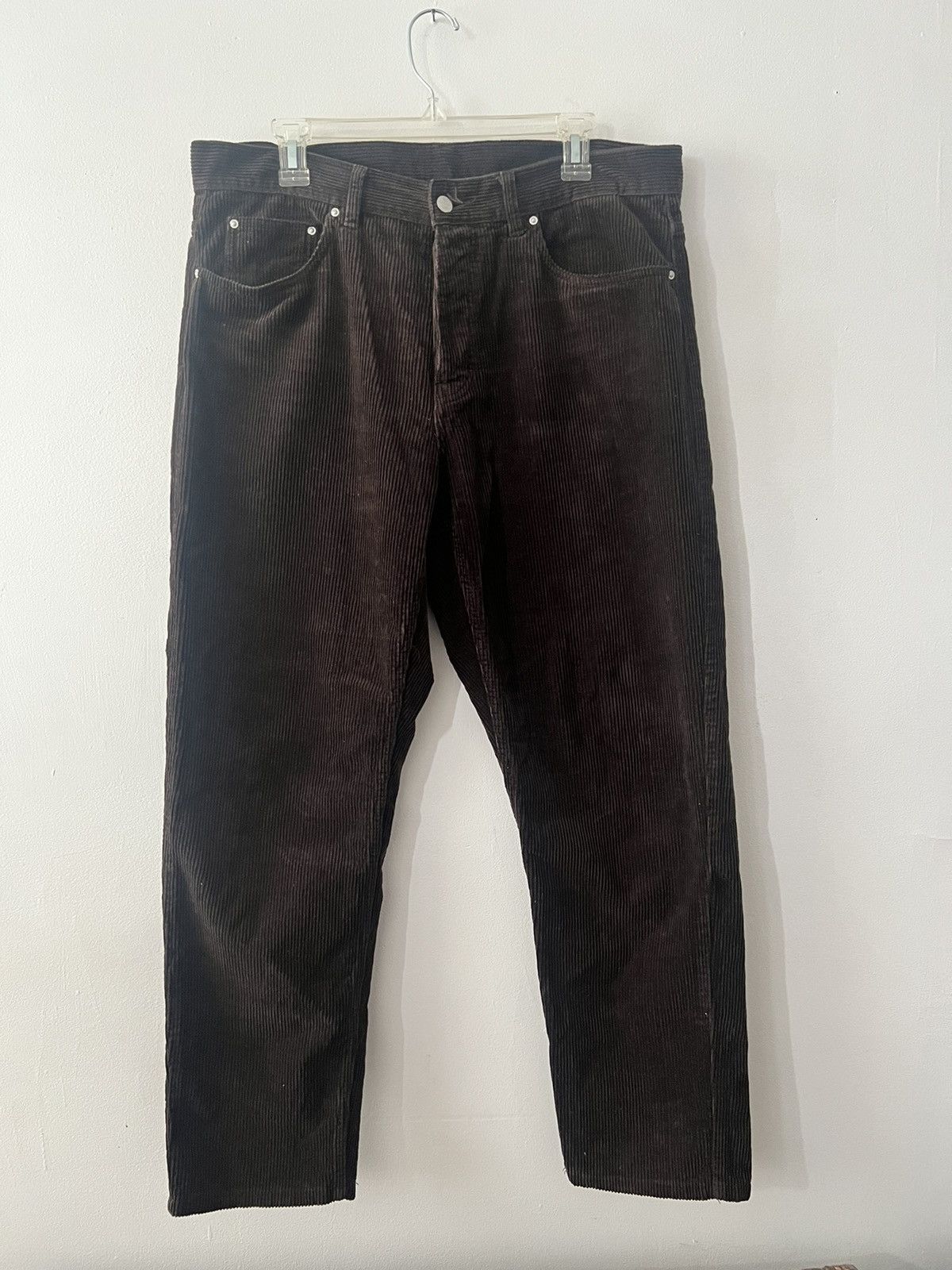 image of Carhartt Wip Corduroy Newel Pants Dark Umber in Brown, Men's (Size 34)