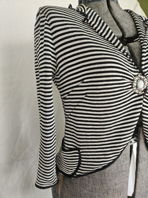 Anna Molinari Vintage Anna Molinari Jewel brooch knit cardigan. Size L / US 10 / IT 46 - 3 Thumbnail
