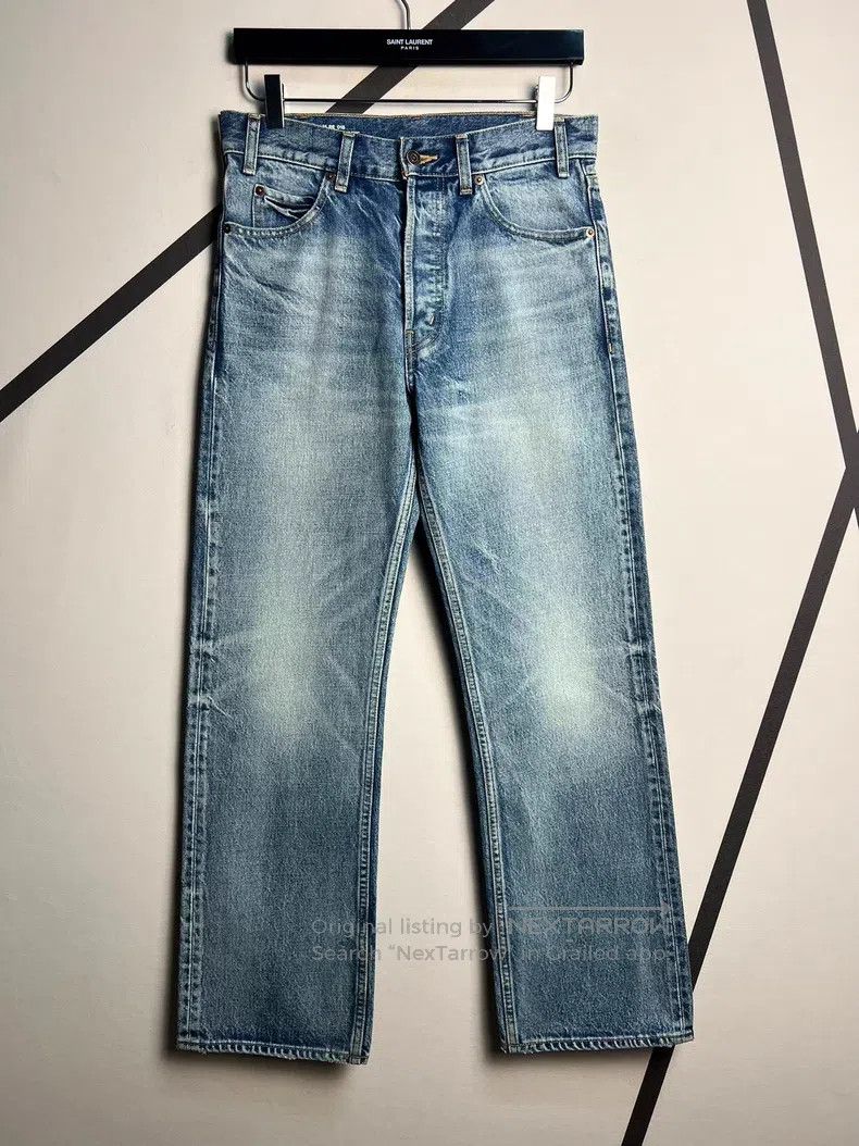 Celine CELINE Light Blue Washed Straight Jeans Size US 28 / EU 44 - 1 Thumbnail