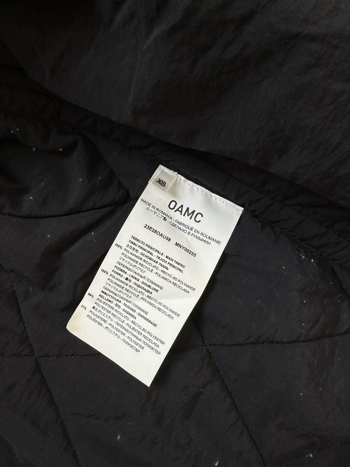 OAMC OAMC Black Combat Liner Jacket Size US XS / EU 42 / 0 - 10 Thumbnail