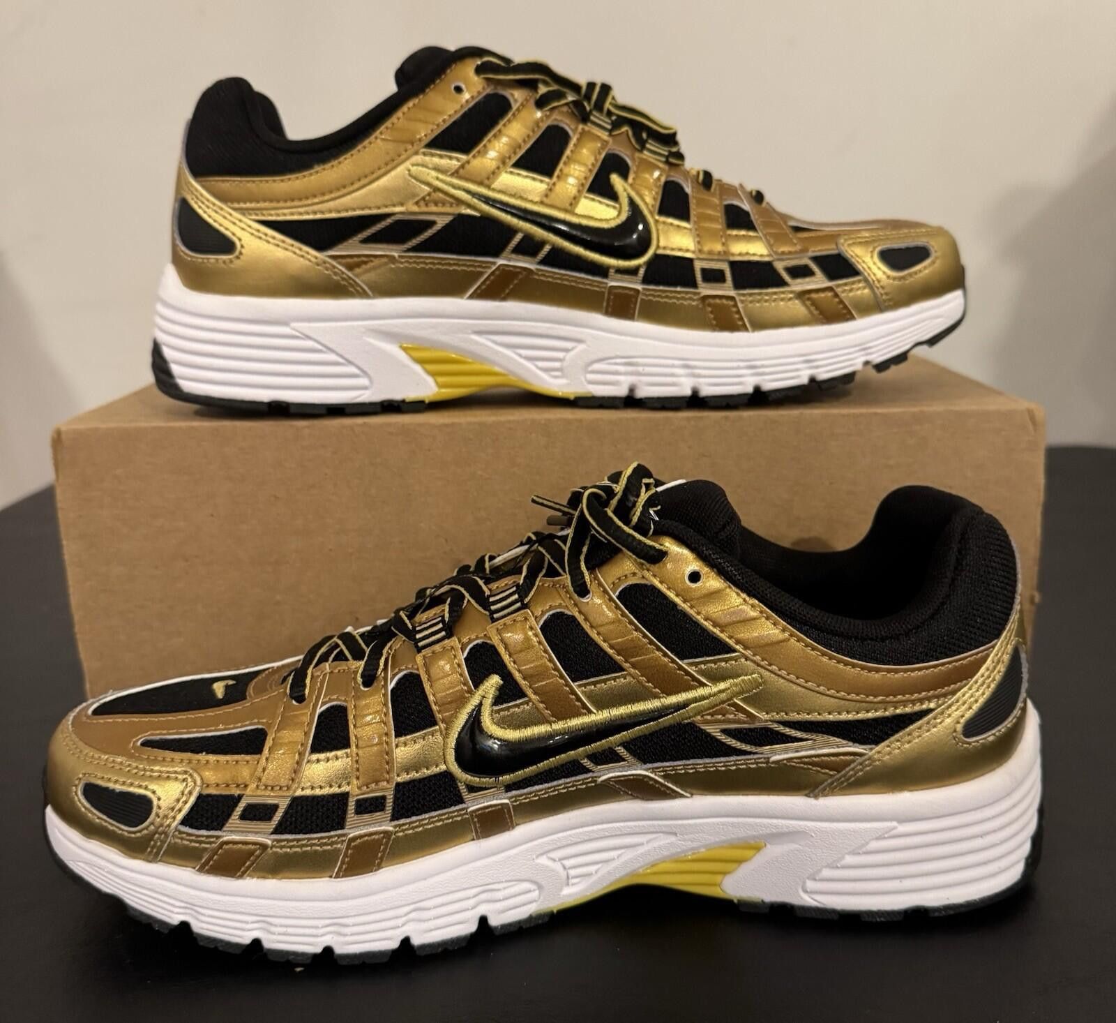 Nike Nike P-6000 Shoes Metallic Gold Black HQ3030-700 Men's 10 Size US 9 / EU 42 - 3 Thumbnail