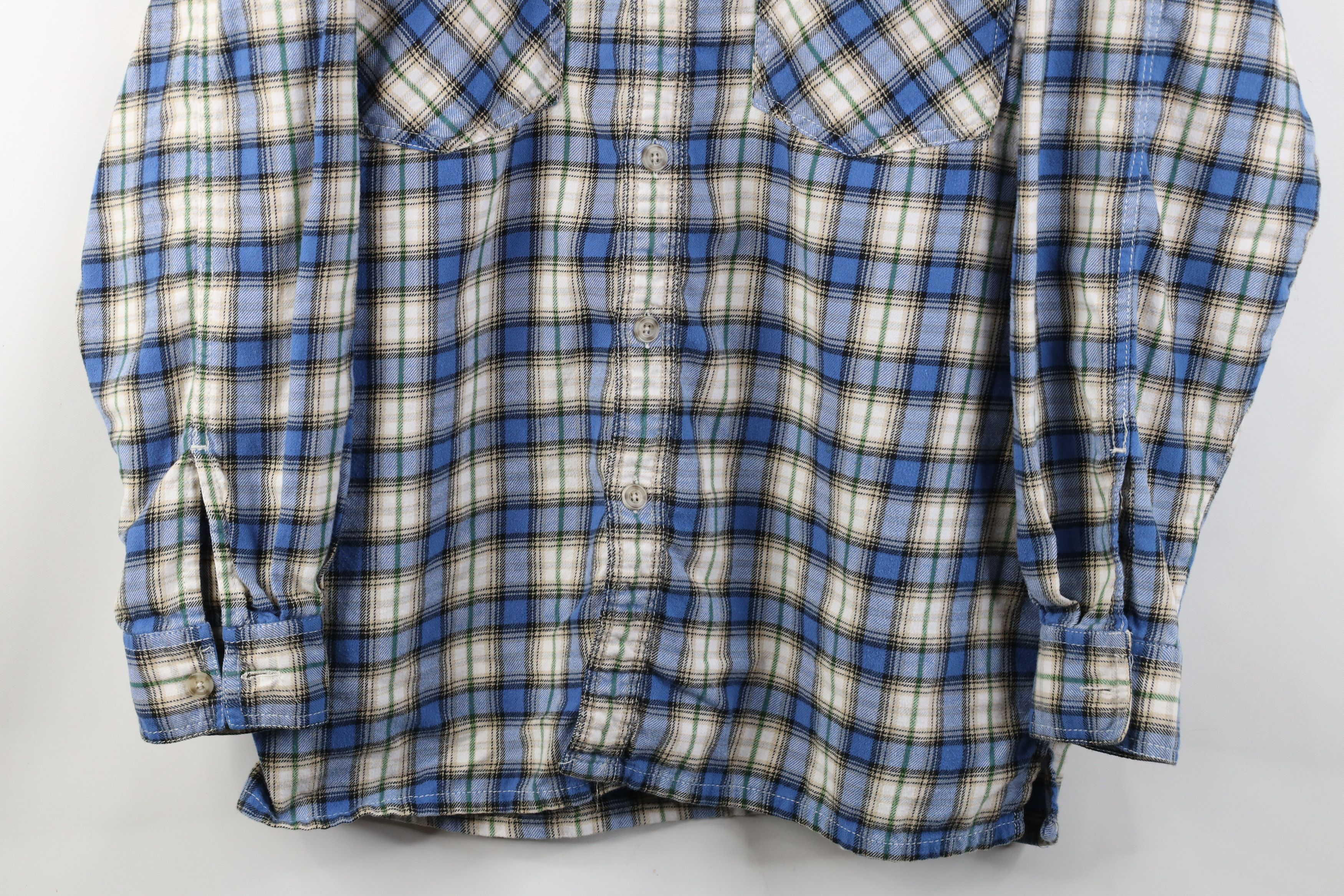 Levi's Vintage 90s Levis Double Pocket Flannel Button Down Shirt Size US M / EU 48-50 / 2 - 3 Thumbnail