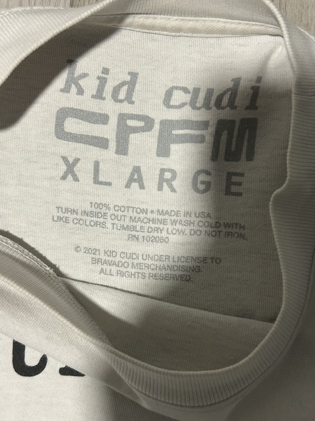 Cactus Plant Flea Market Kid Cudi Man On The Moon III The Chosen white tee Size XL Size US XL / EU 56 / 4 - 2 Thumbnail