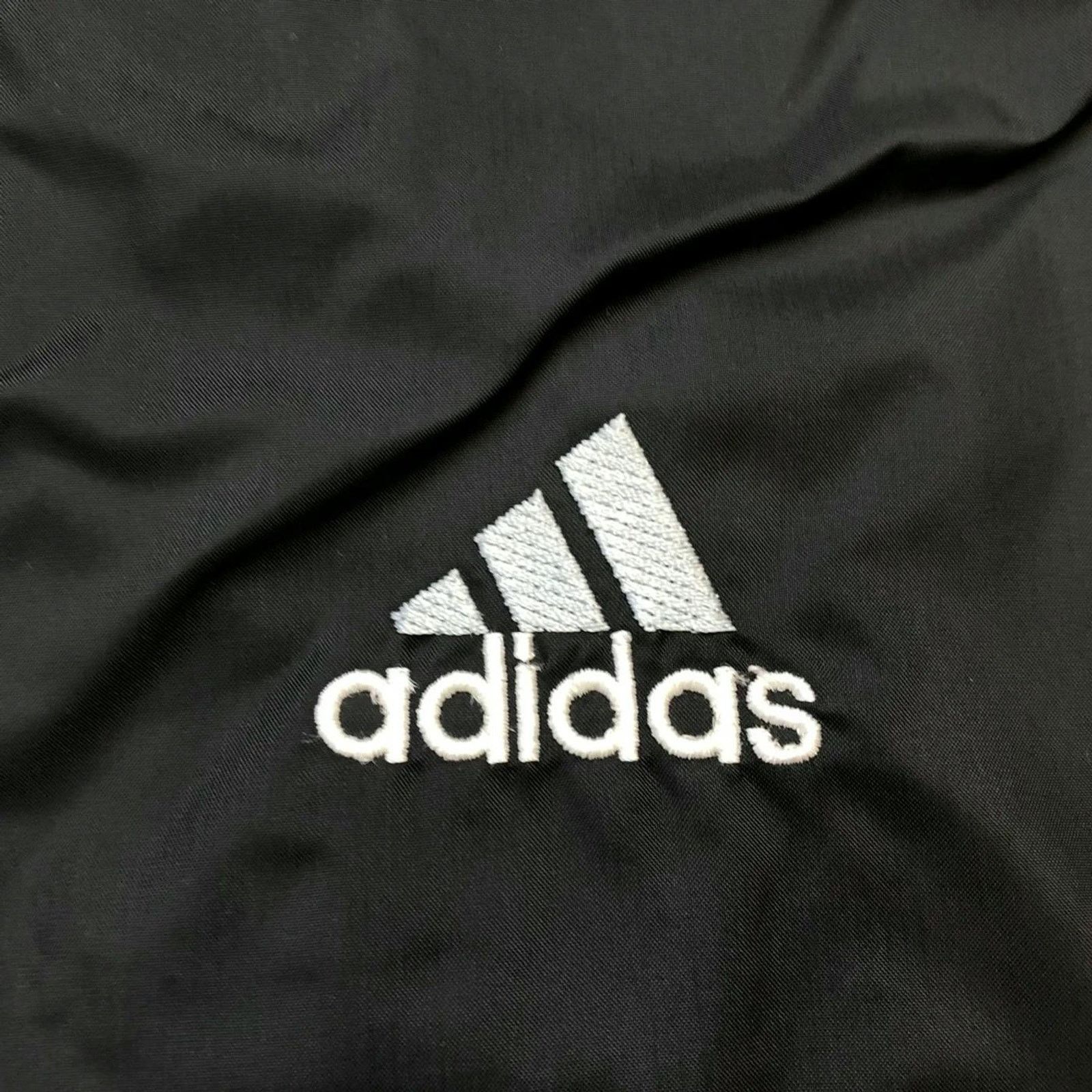 Adidas × Vintage Adidas Jacket XL Stripe Spell Out 1/4 Zip 90s Windbreaker Size US XL / EU 56 / 4 - 2 Thumbnail