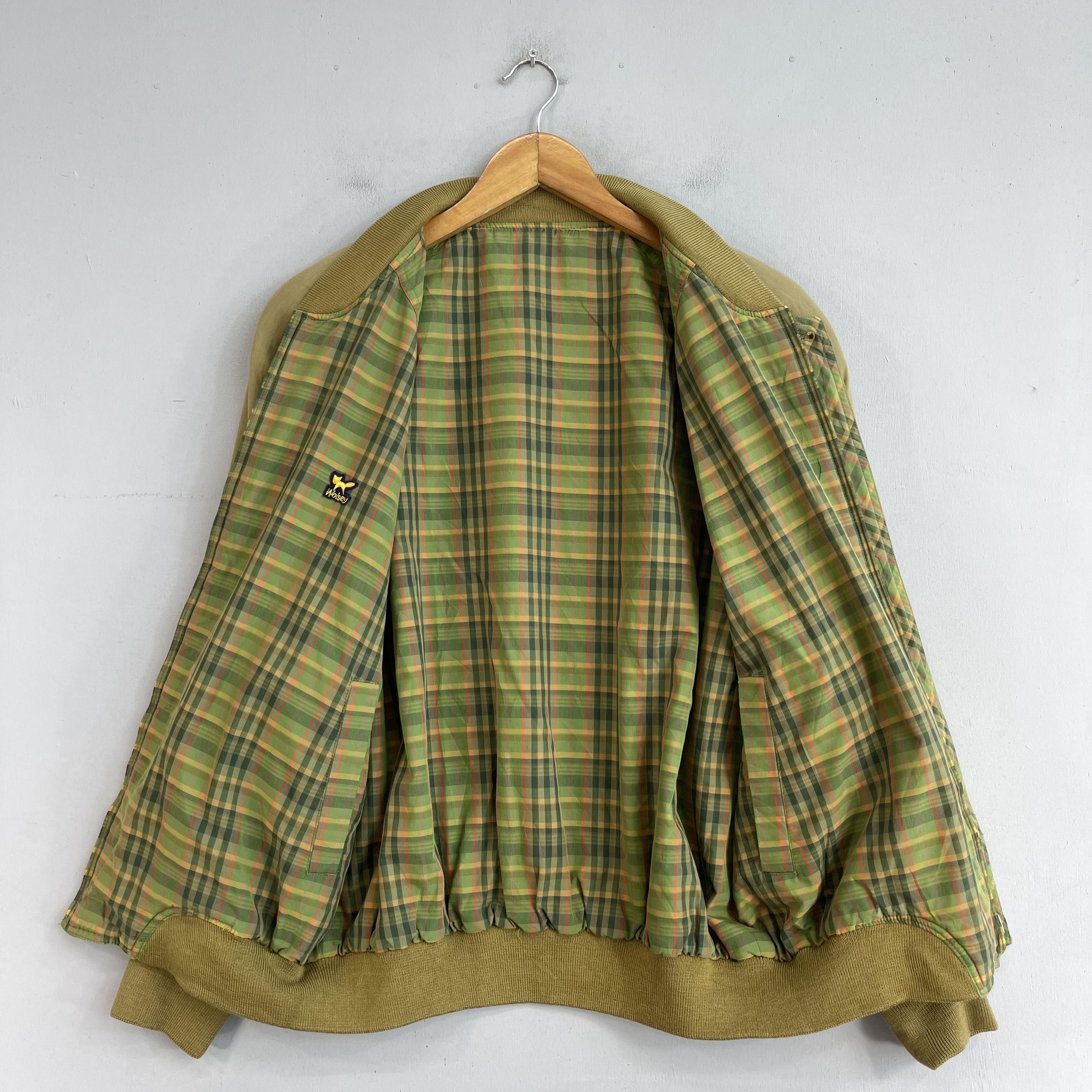 Vintage × Wolsey Vintage WOLSEY Checkered Tartan Reversible Bomber Jacket Size L / US 10 / IT 46 - 7 Thumbnail