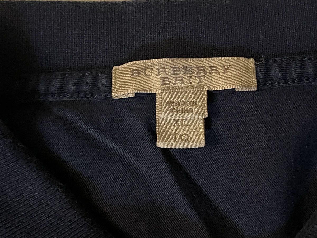 Burberry Burberry Brit Polo Shirt Mens XL Navy Blue Button Collared Size US XL / EU 56 / 4 - 3 Thumbnail