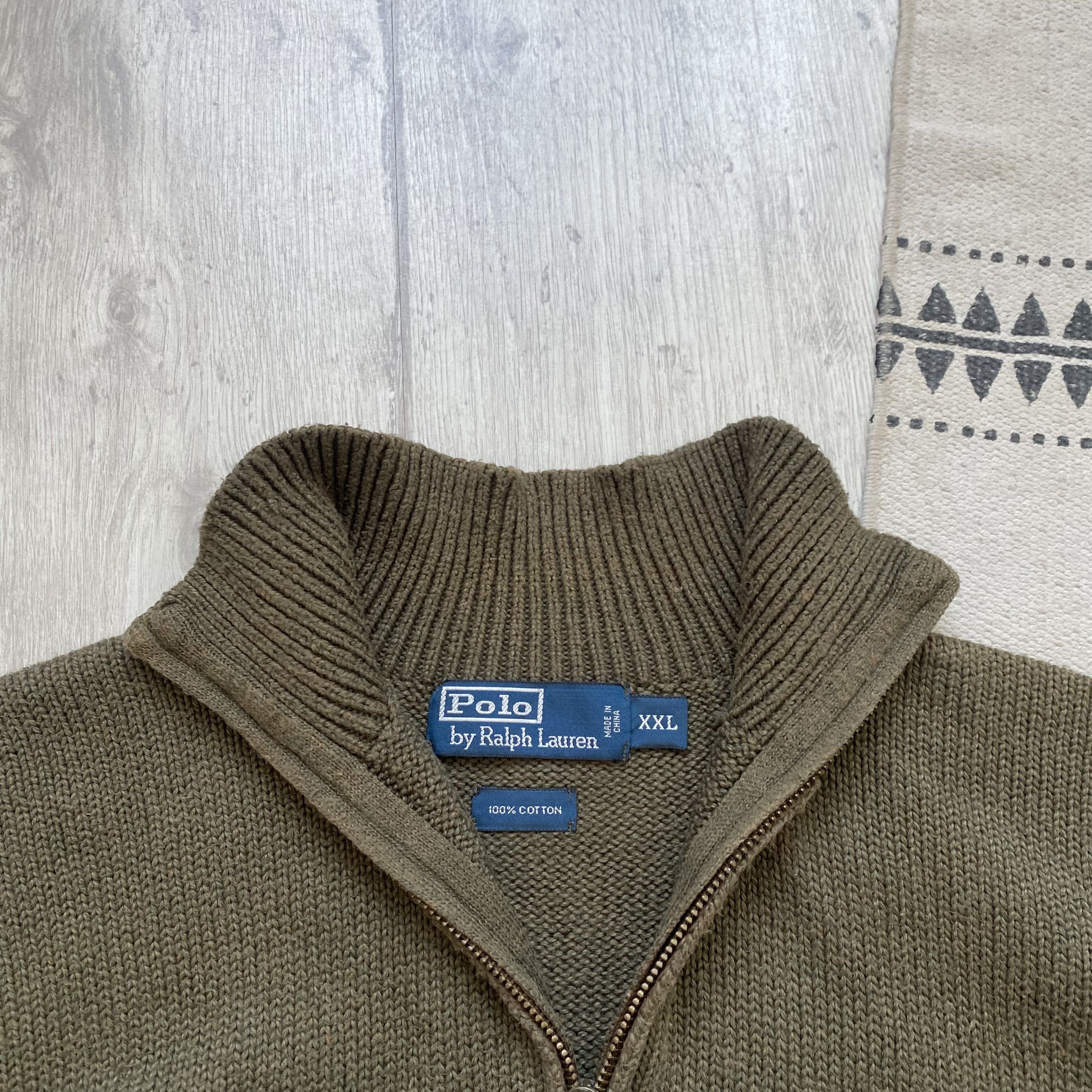 Polo Ralph Lauren Vnitage 90s Polo Ralph Lauren Sweater Quarter Zip Size US XXL / EU 58 / 5 - 7 Thumbnail