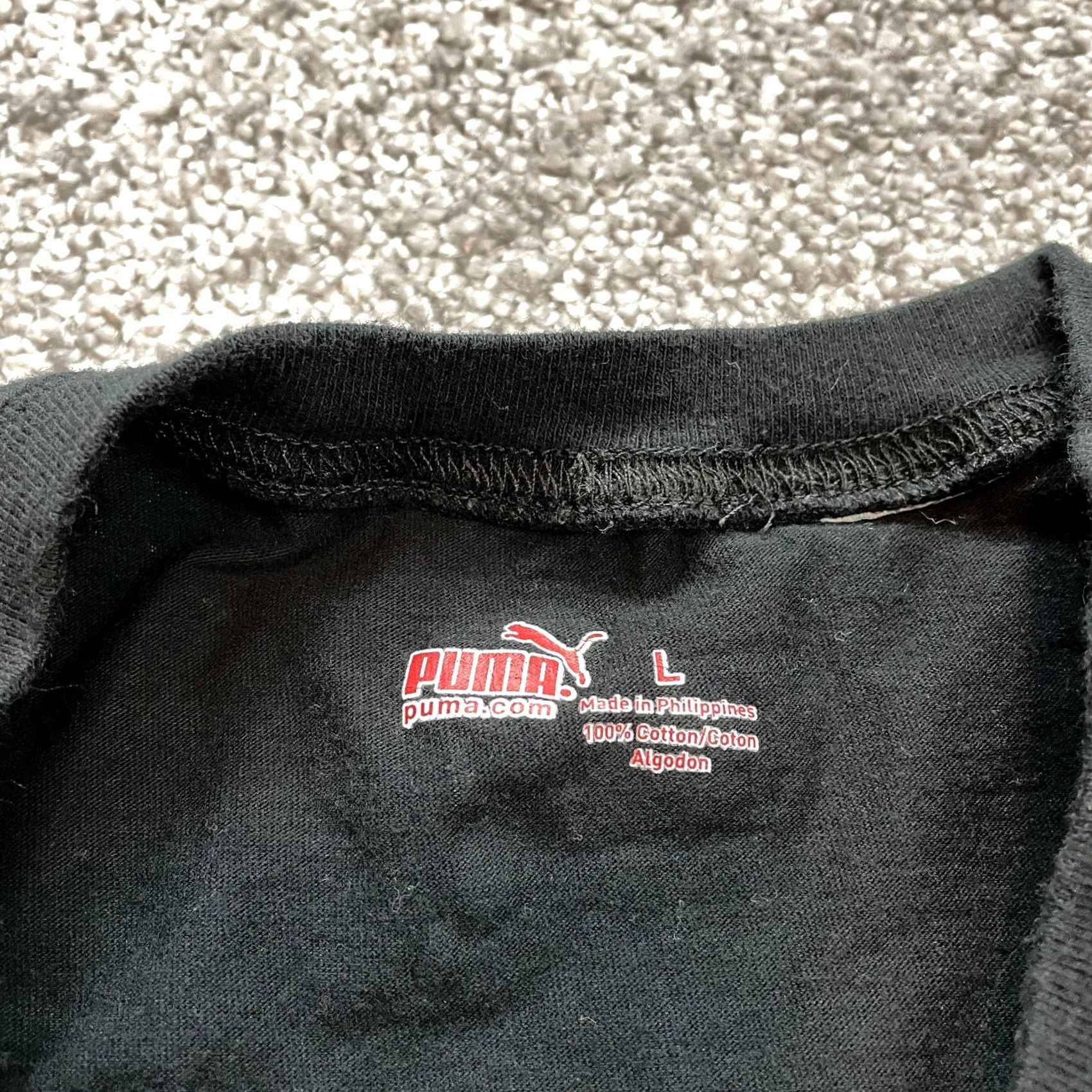 Puma Puma Tank Top Shirt Mens Large Black Sleeveless Shirt Exercise Red Logo Casual Size US L / EU 52-54 / 3 - 5 Thumbnail