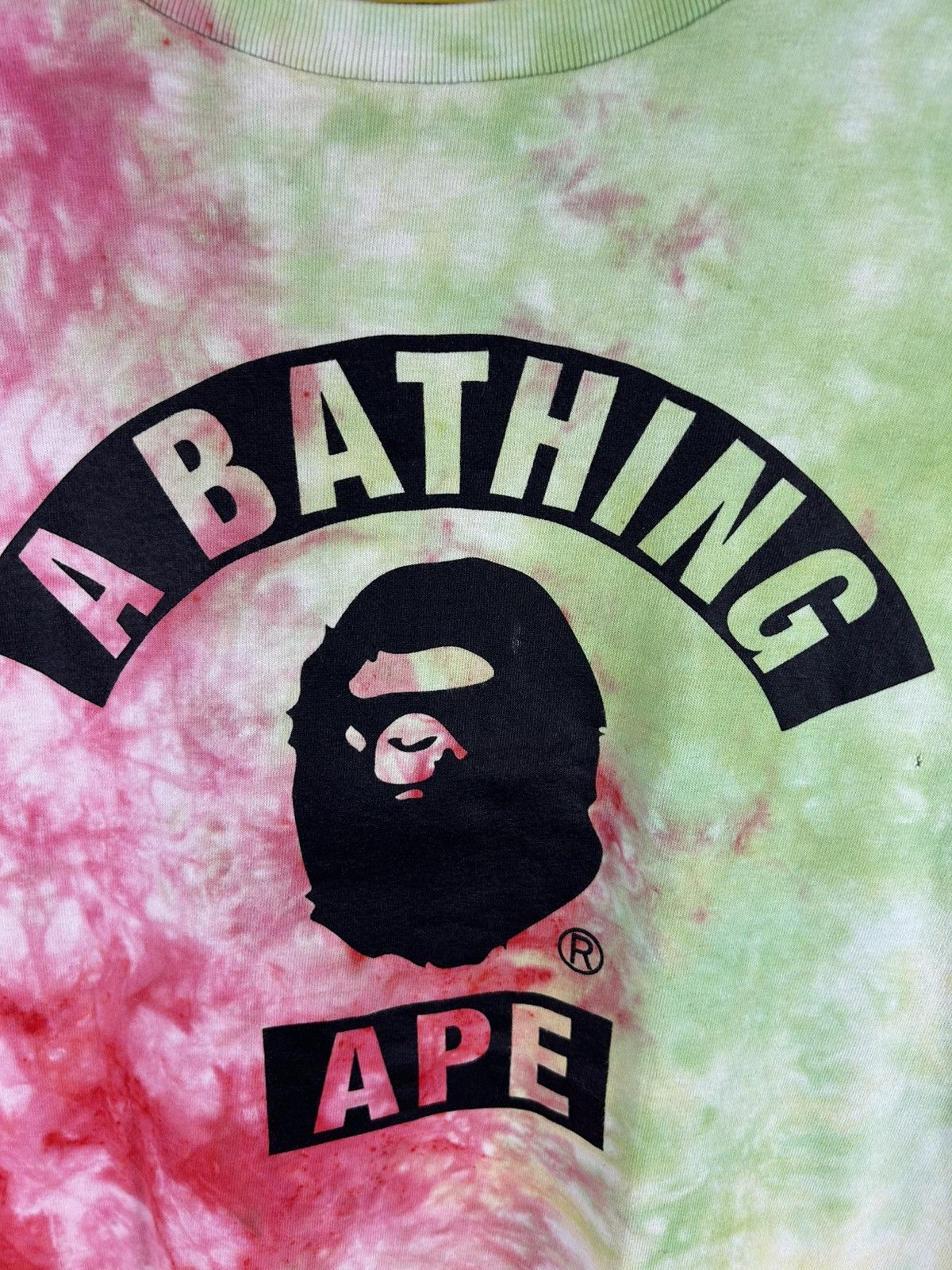 Bape Bape Tye-Dye Collage Logo Print T-Shirt Size US L / EU 52-54 / 3 - 3 Thumbnail