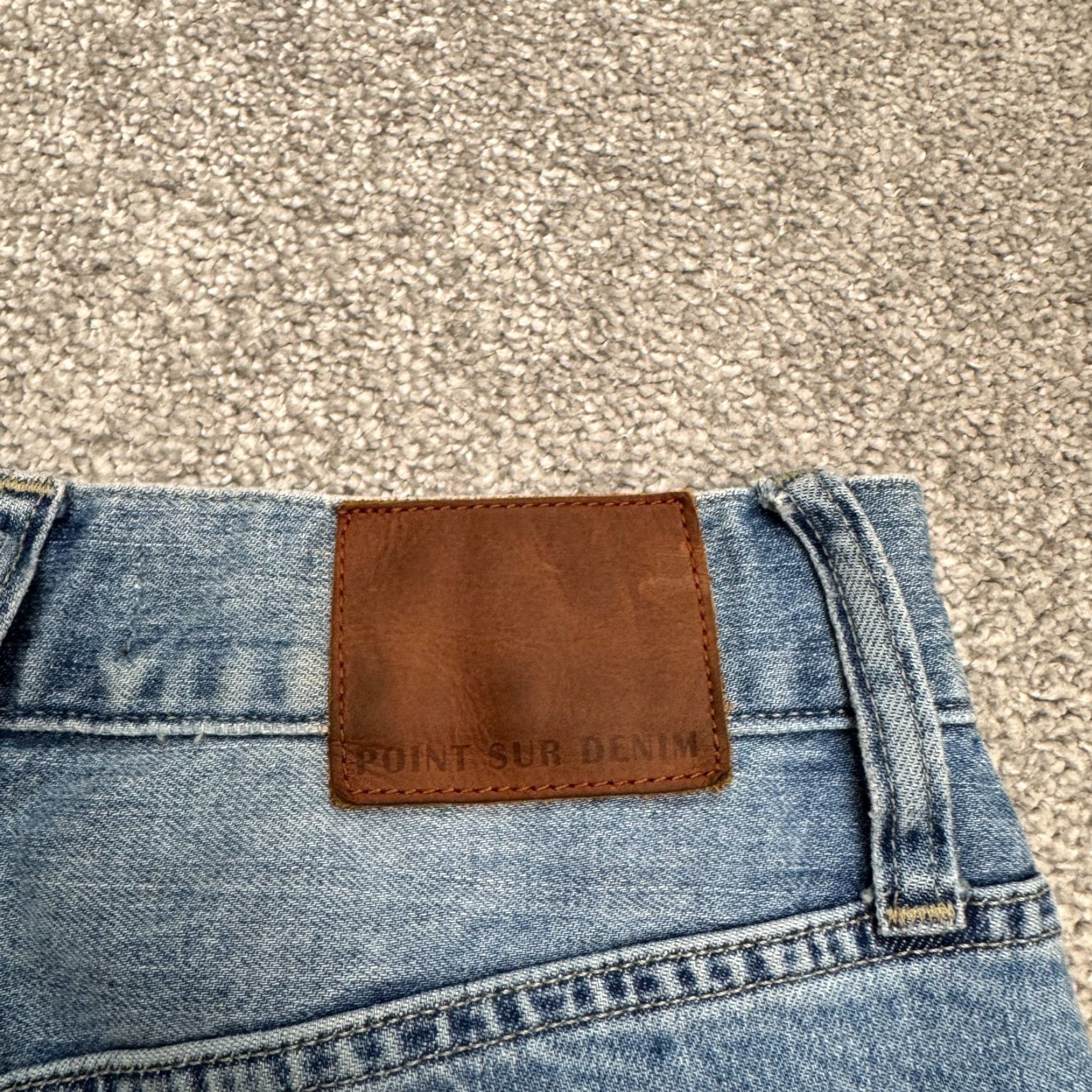 J.Crew J.CREW Point Sur Slim Boy Straight High Rise Denim Jeans Womens 24 Blue Raw Hem Size 42" / US 20 - 5 Thumbnail