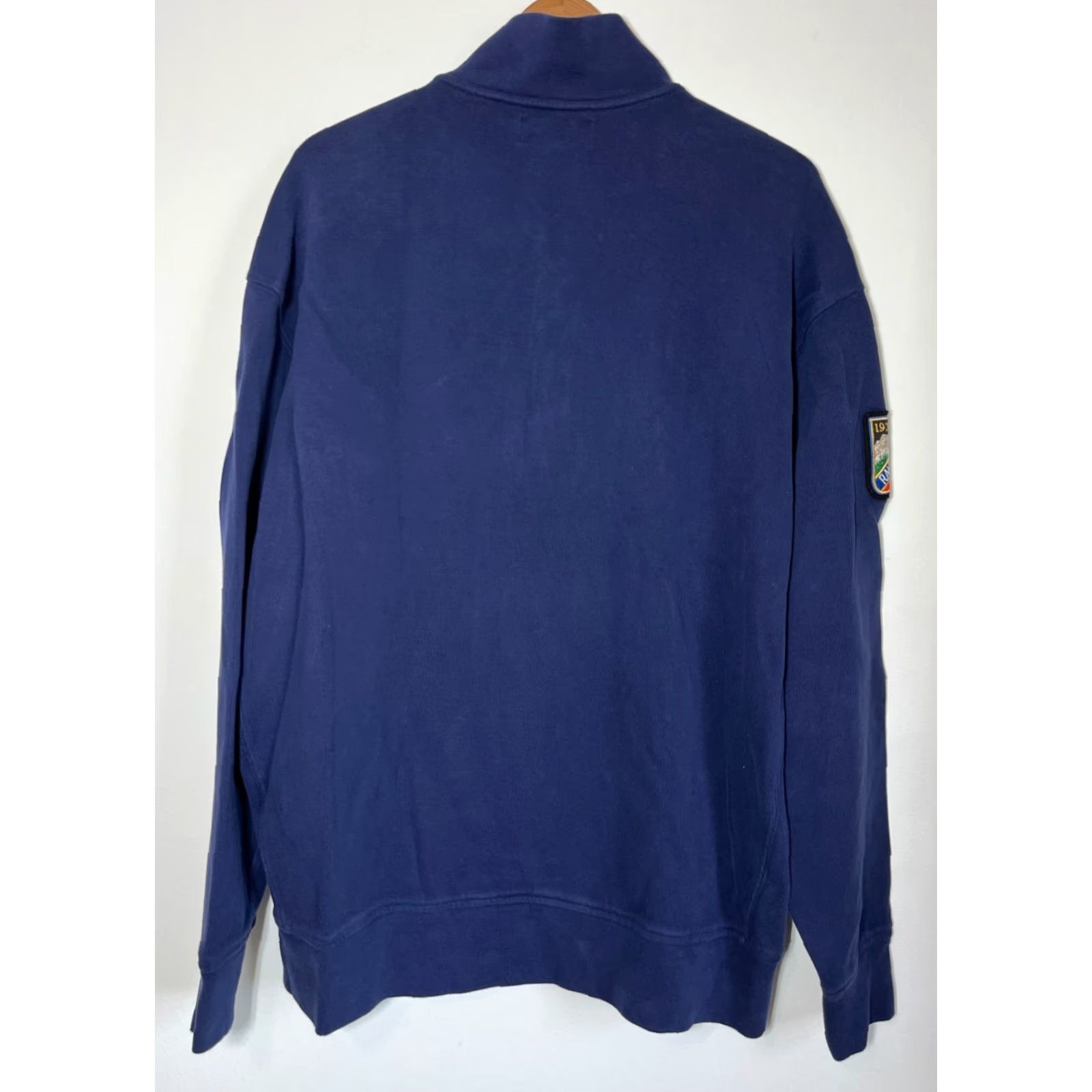 Polo Ralph Lauren VINTAGE Polo Ralph Lauren Men's Polo Ralph Lauren 1/4 Zip Pullover Ski Patch 1933-34 Sz L Tall Navy Blue Size US L / EU 52-54 / 3 - 2 Thumbnail