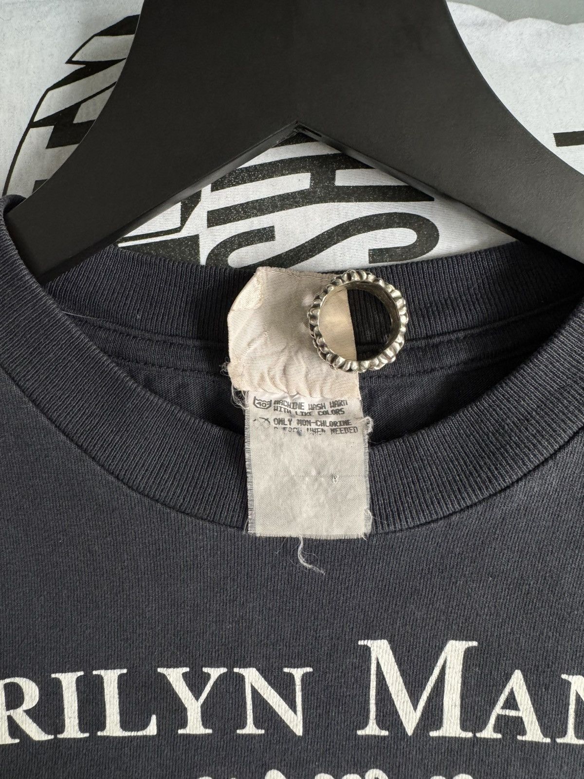Marilyn Manson × Vintage Vintage GRAIL RARE 1996 Marilyn Manson Believe Jesus Tee Size US S / EU 44-46 / 1 - 5 Thumbnail