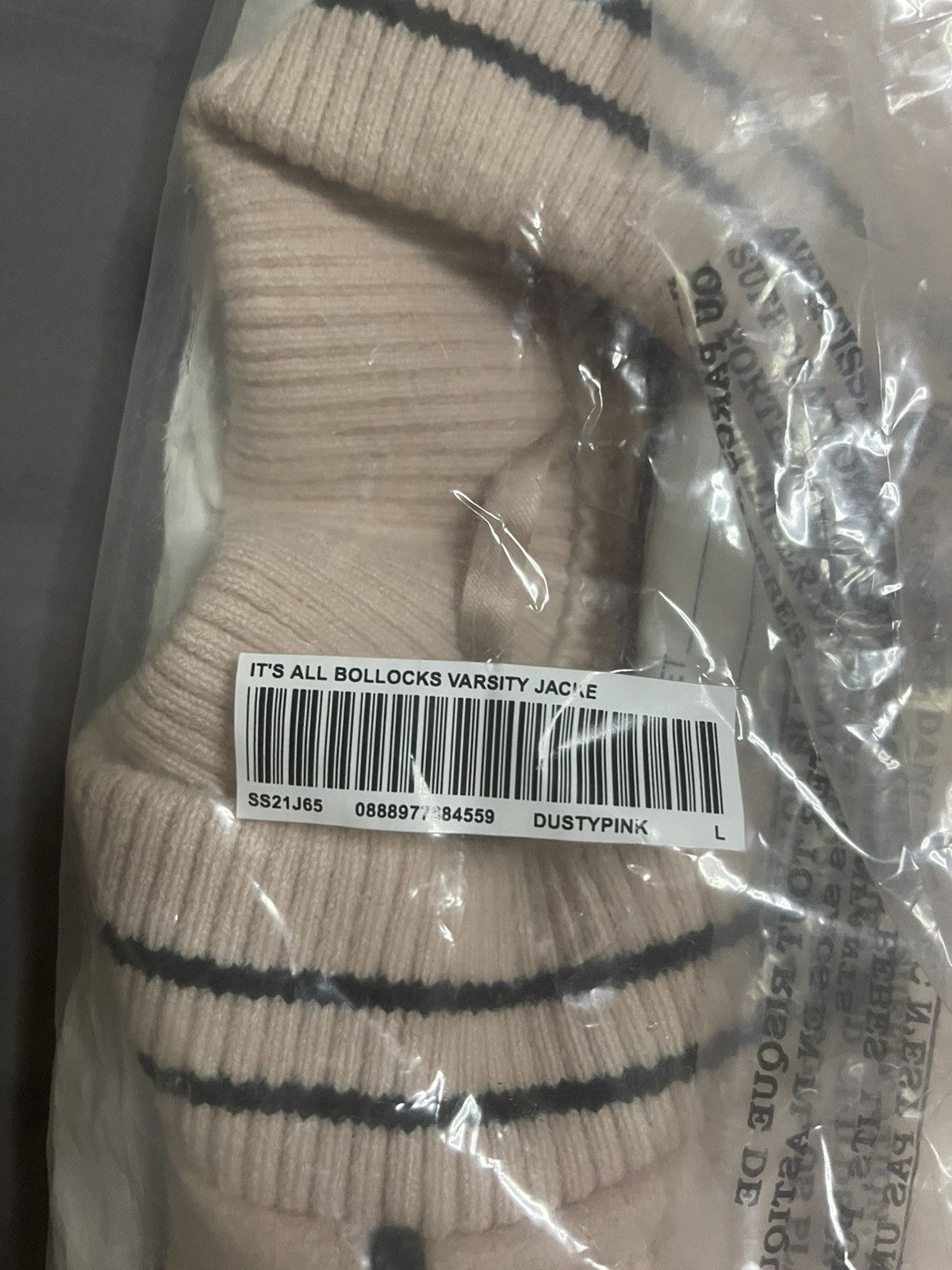Supreme Supreme Jamie Reid it's all bollocks varisty jacket pink Size US L / EU 52-54 / 3 - 3 Thumbnail