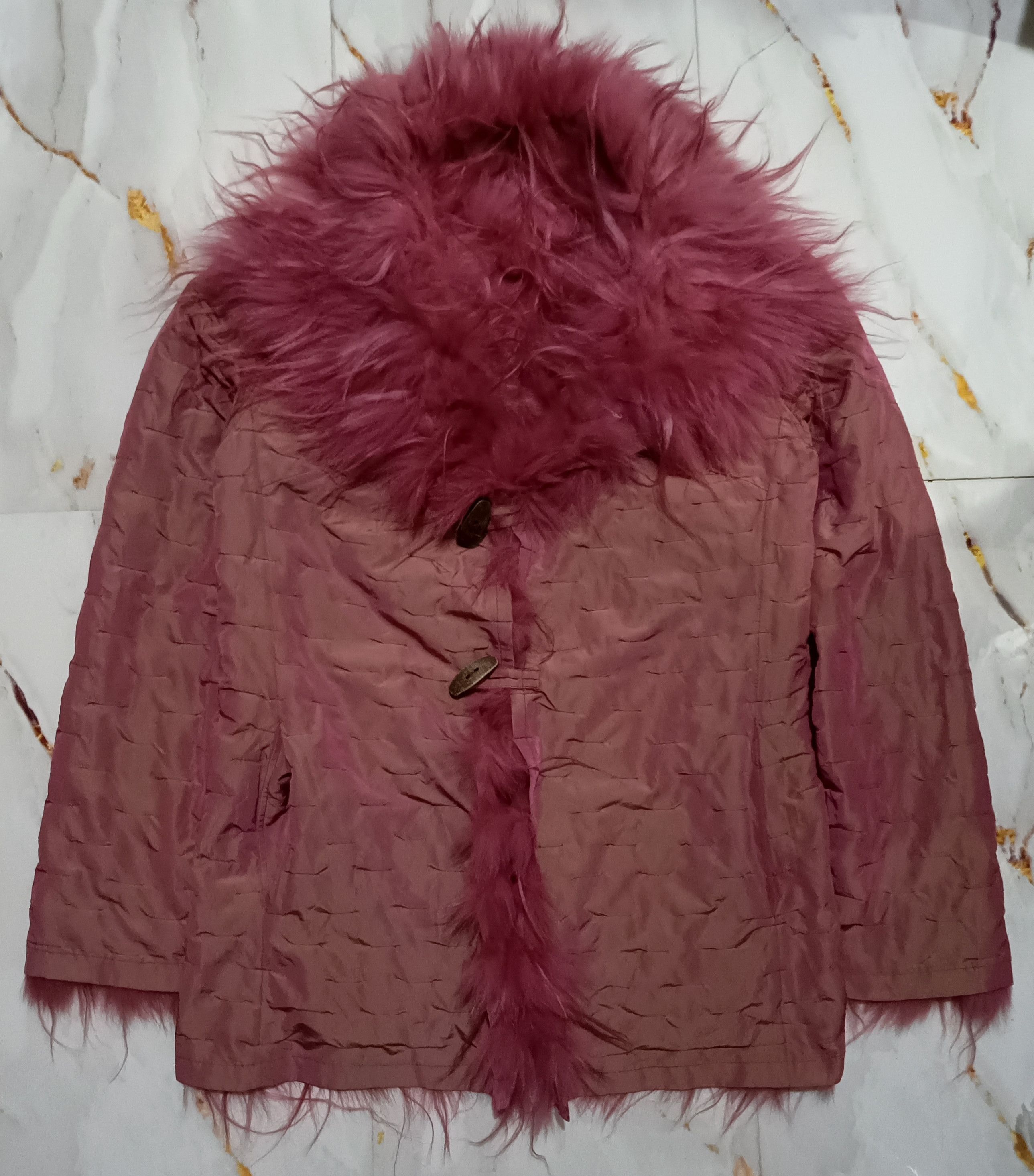 If Six Was Nine Mongolia Fur Coat Size M / US 6-8 / IT 42-44 - 4 Thumbnail