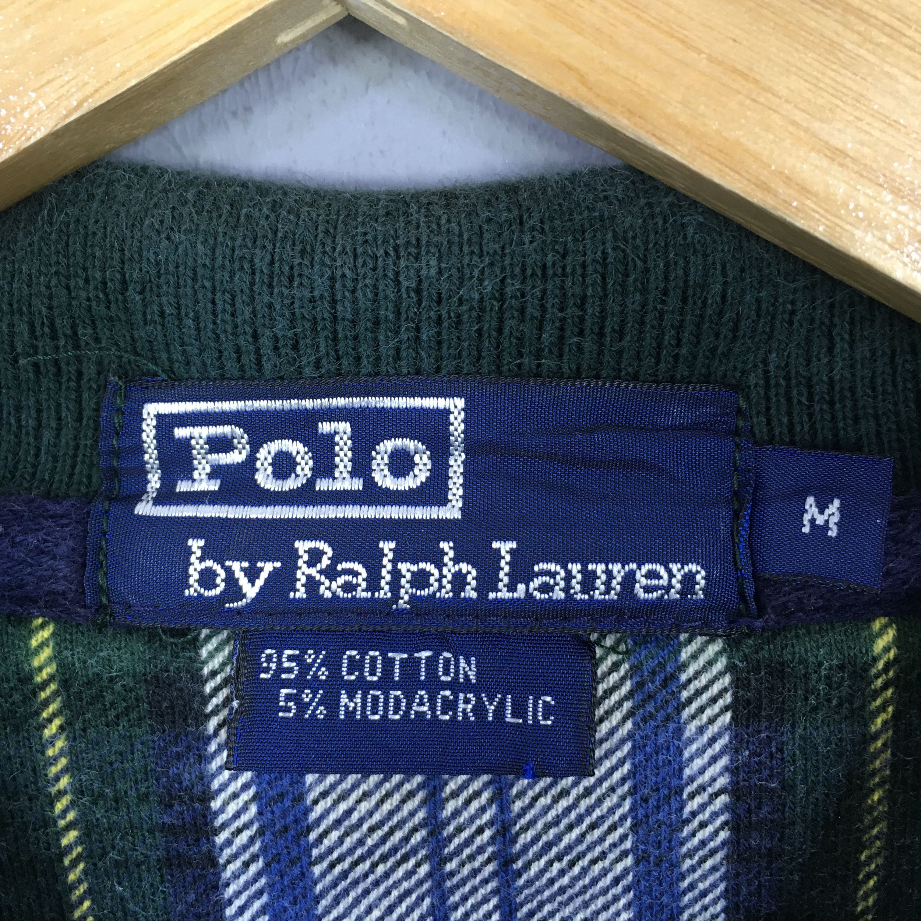 Polo Ralph Lauren × Ralph Lauren × Vintage Vintage 90s Polo Ralph Lauren Checkered Polo T Shirt Medium Size US M / EU 48-50 / 2 - 6 Thumbnail