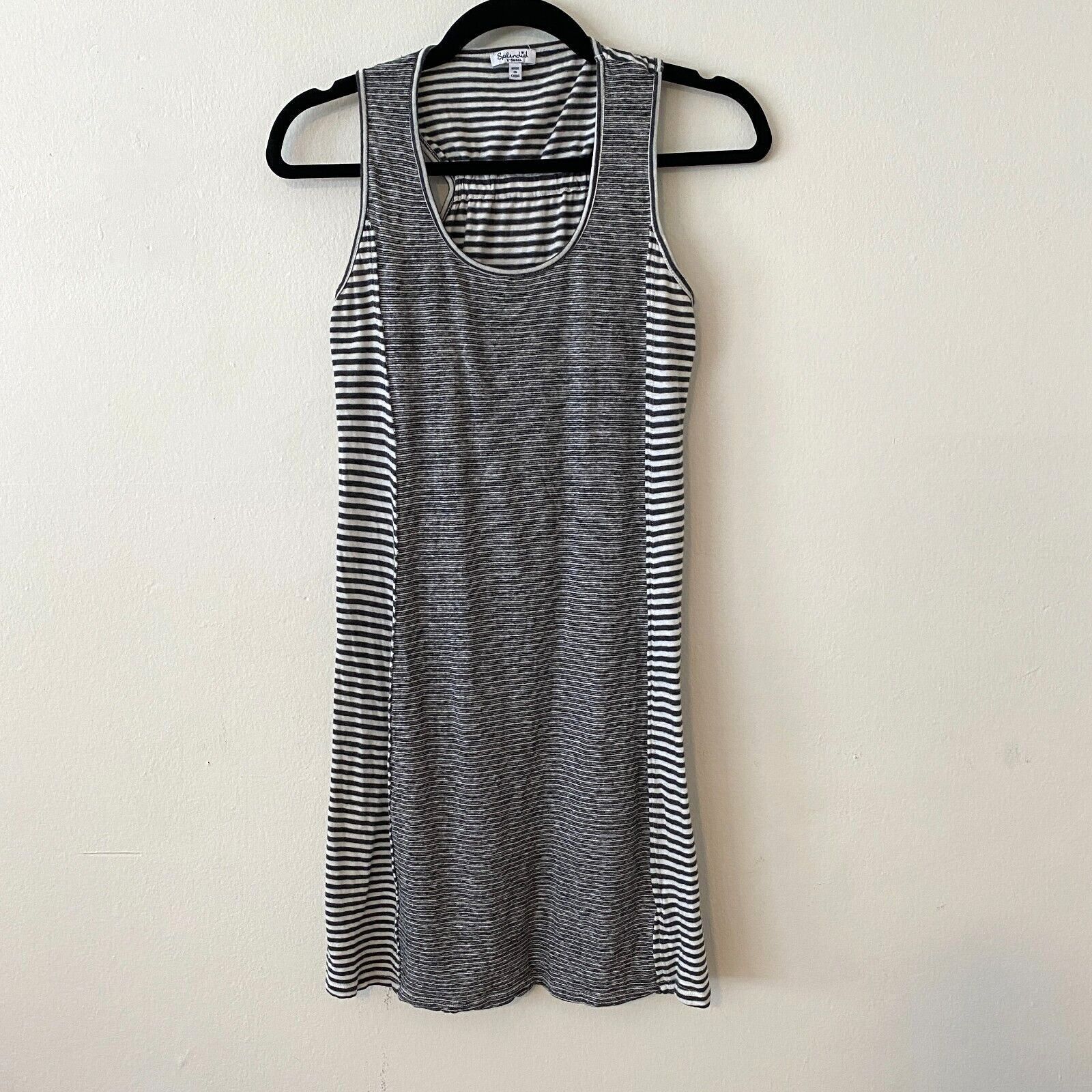 Splendid Splendid Black Gray & White Canal Stripe Tank Cover-up XS Size XS / US 0-2 / IT 36-38 - 2 Thumbnail