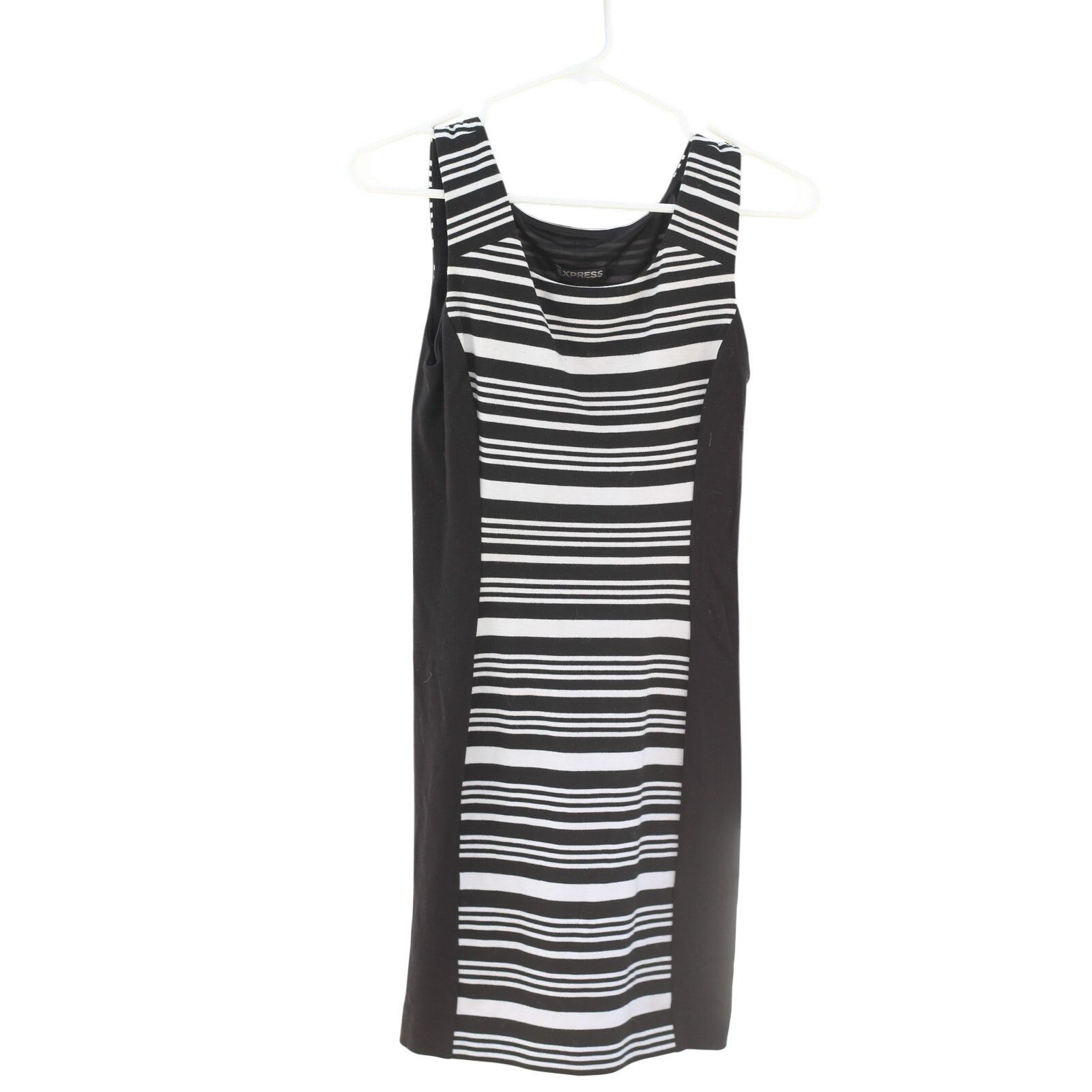 Express Express Black & White Stripe Stretch Dress - Size XS Size XS / US 0-2 / IT 36-38 - 1 Thumbnail