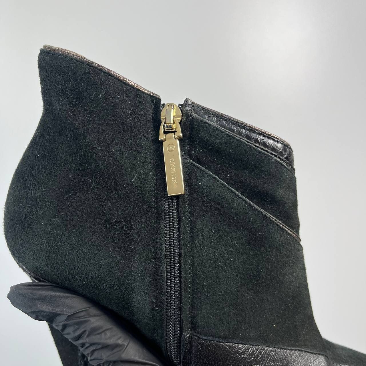 Roberto Cavalli Roberto Cavalli Leather Suede Ankle Boots Black Womens 38 Size US 6 / IT 36 - 5 Thumbnail