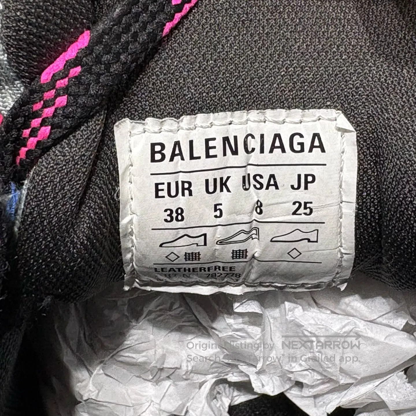 Balenciaga Balenciaga Thick-soled dad shoes in black and pink Size US 7.5 / IT 37.5 - 8 Thumbnail