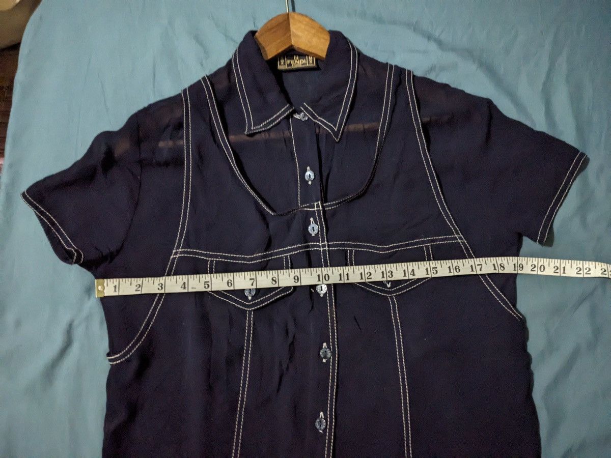 Fendi FENDI VISCOSE BLOUSE DOUBLE LAYER Size M / US 6-8 / IT 42-44 - 10 Thumbnail