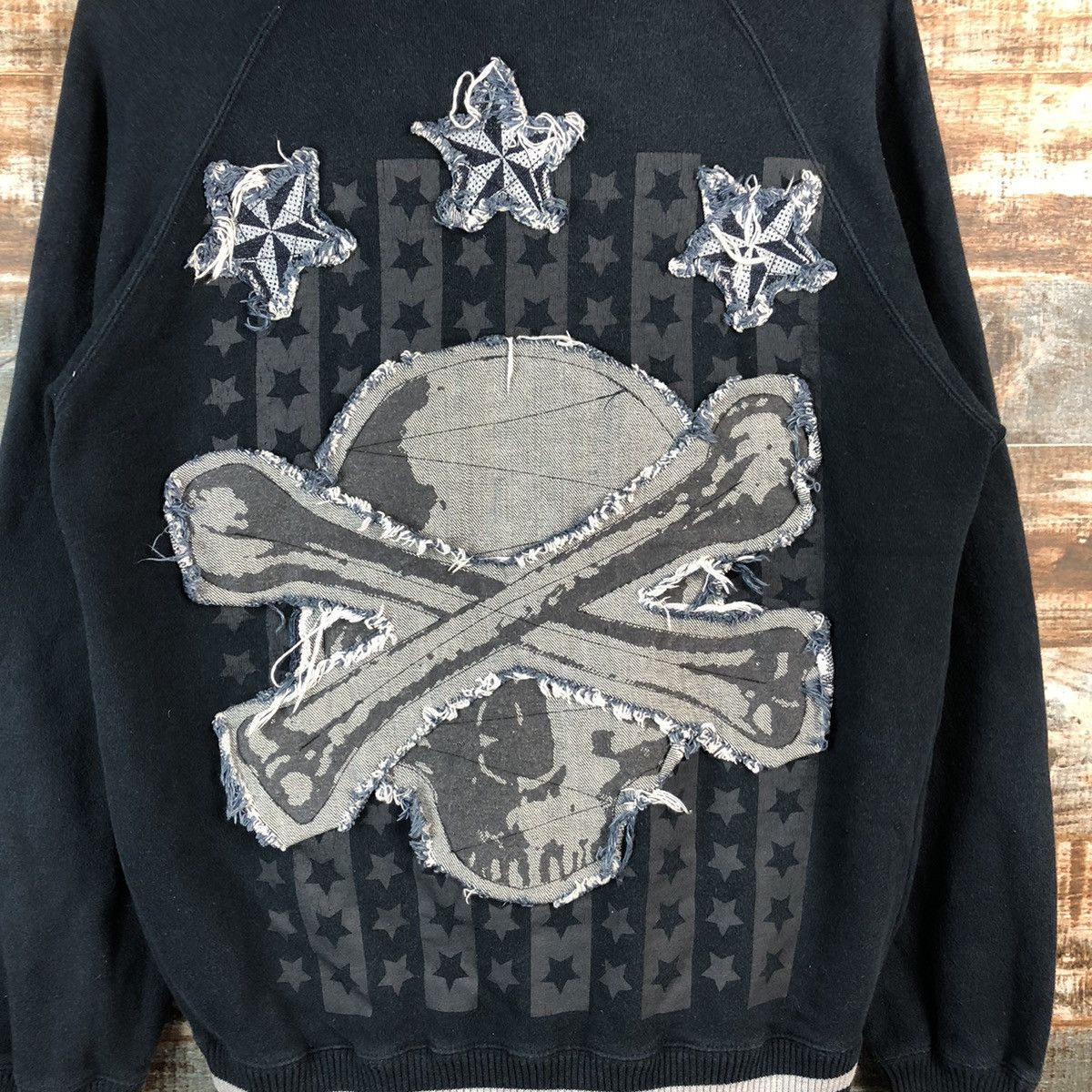 Japanese Brand DL Rad Sally skull Bombers varsity sweater Jacket #A2451 Size US M / EU 48-50 / 2 - 15 Thumbnail