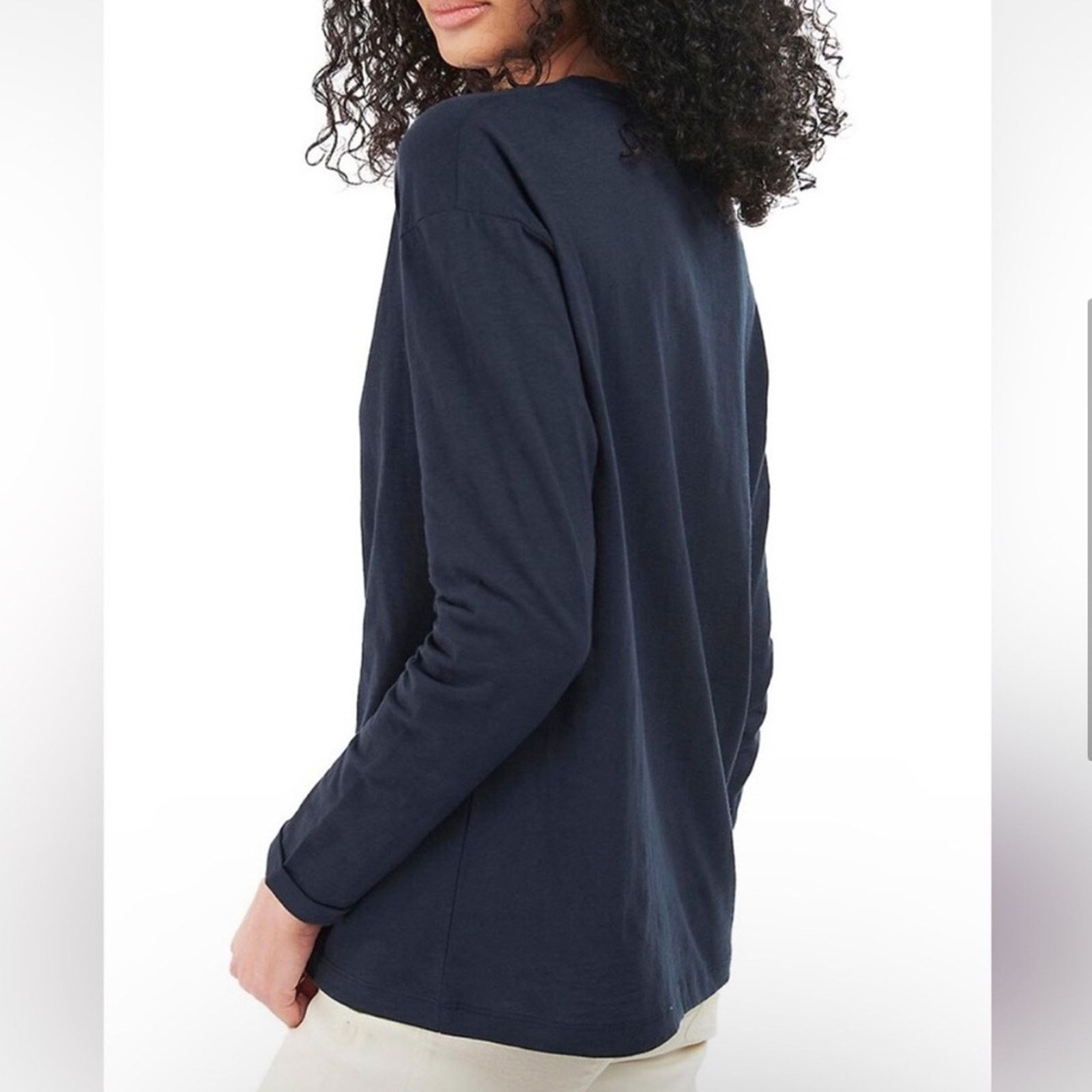 Barbour Barbour Coast To Country Amberley Embroidered Tee in Navy Size M / US 6-8 / IT 42-44 - 2 Thumbnail