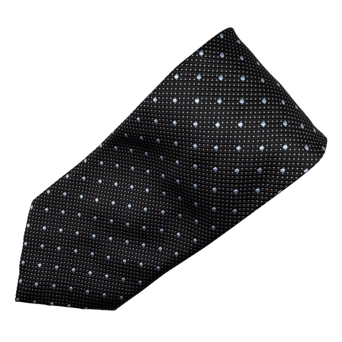 Other Henry Jacobson Silk Tie, Black/Blue, Made in Italy, Like New Size ONE SIZE - 2 Thumbnail